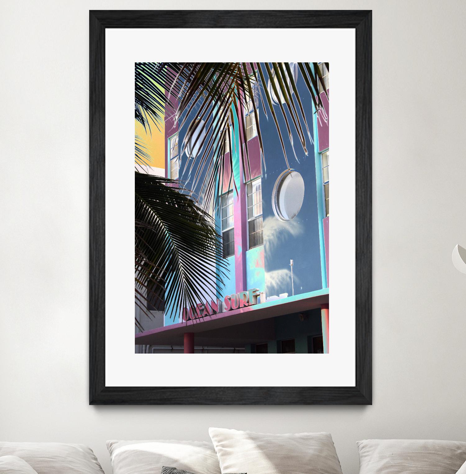 Ocean Surf by Rene Griffith on GIANT ART - pink costal miami