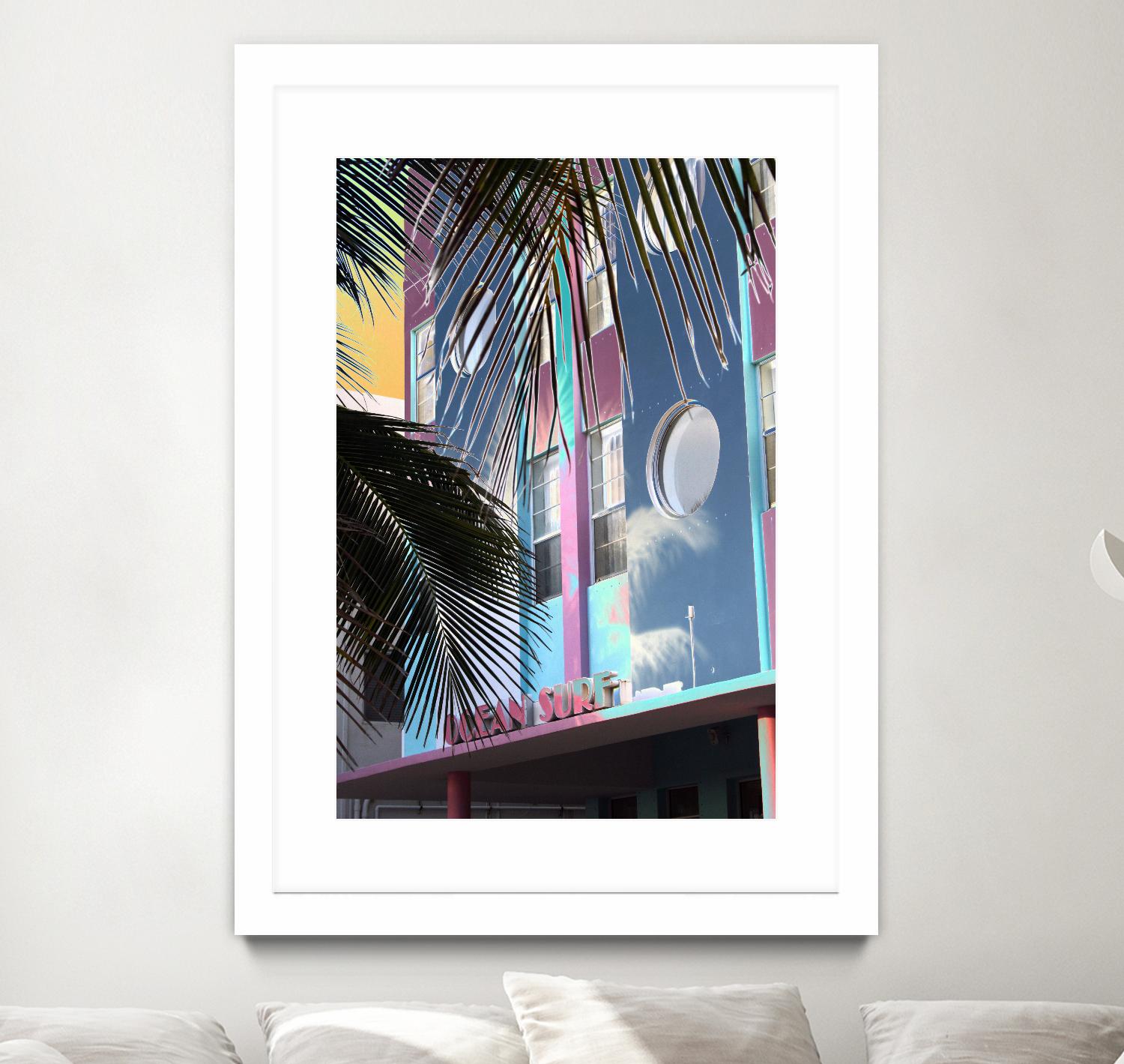 Ocean Surf by Rene Griffith on GIANT ART - pink costal miami