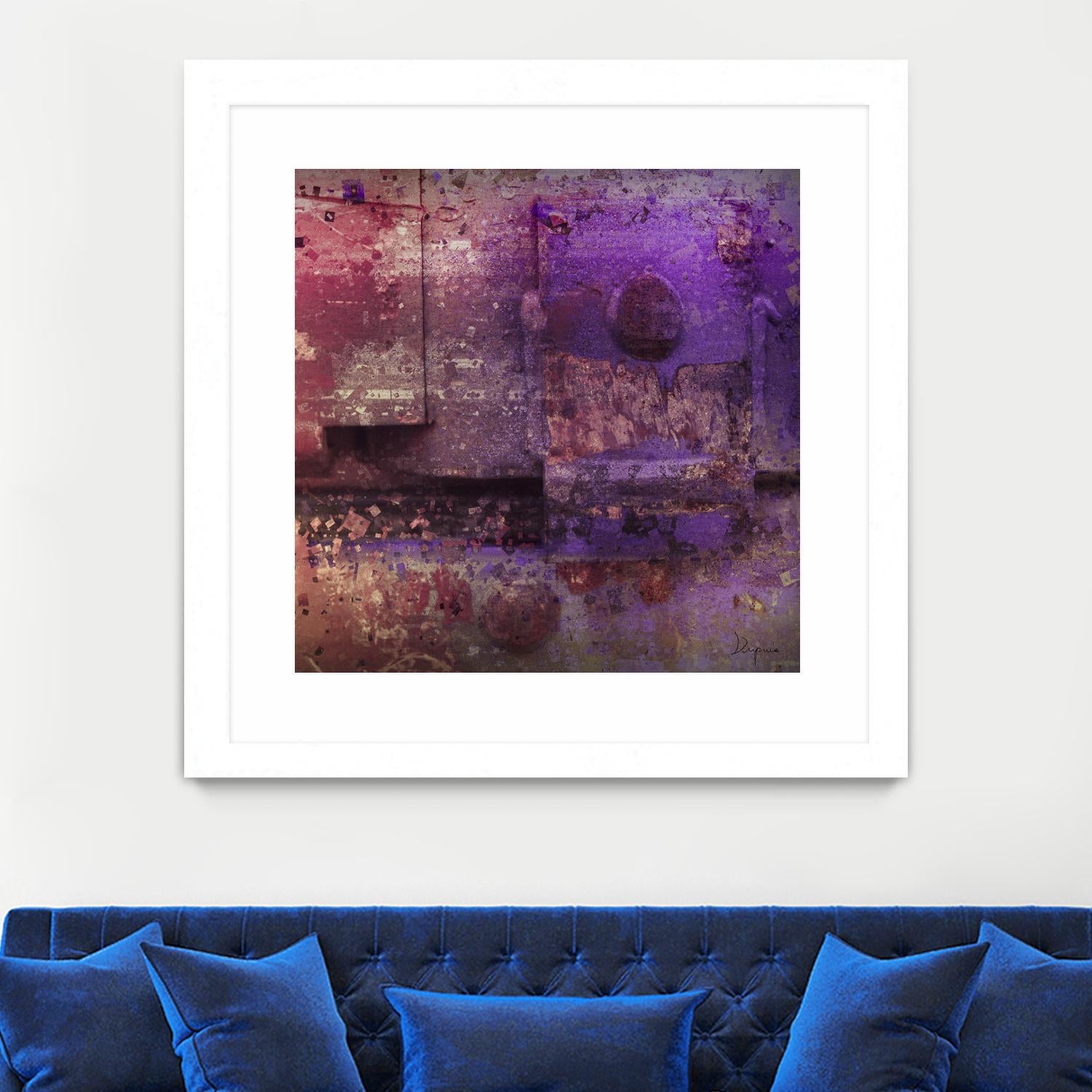 Mauve Désir VIII by Jean-François Dupuis on GIANT ART - pink abstract rust