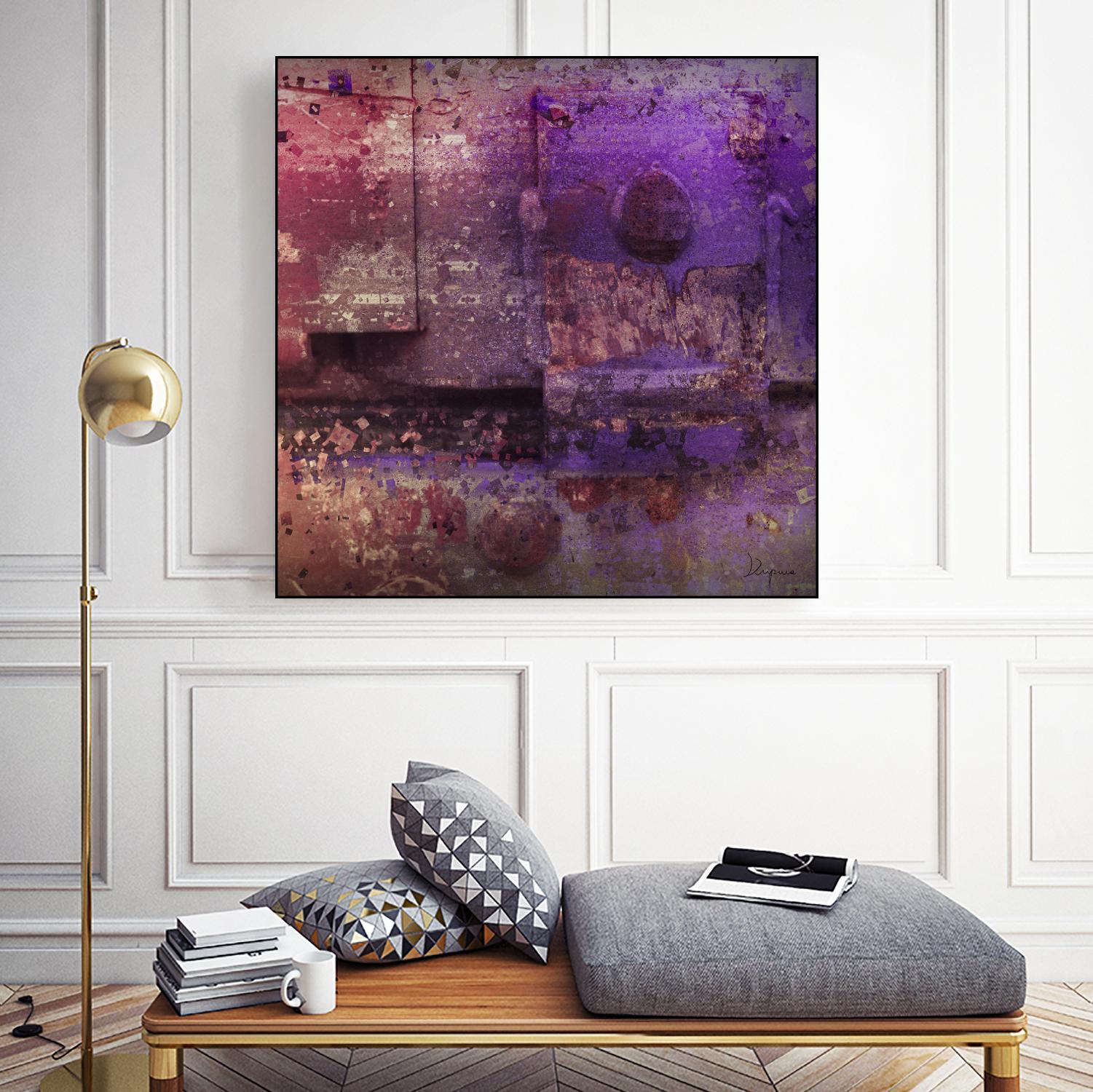 Mauve Désir VIII by Jean-François Dupuis on GIANT ART - pink abstract rust