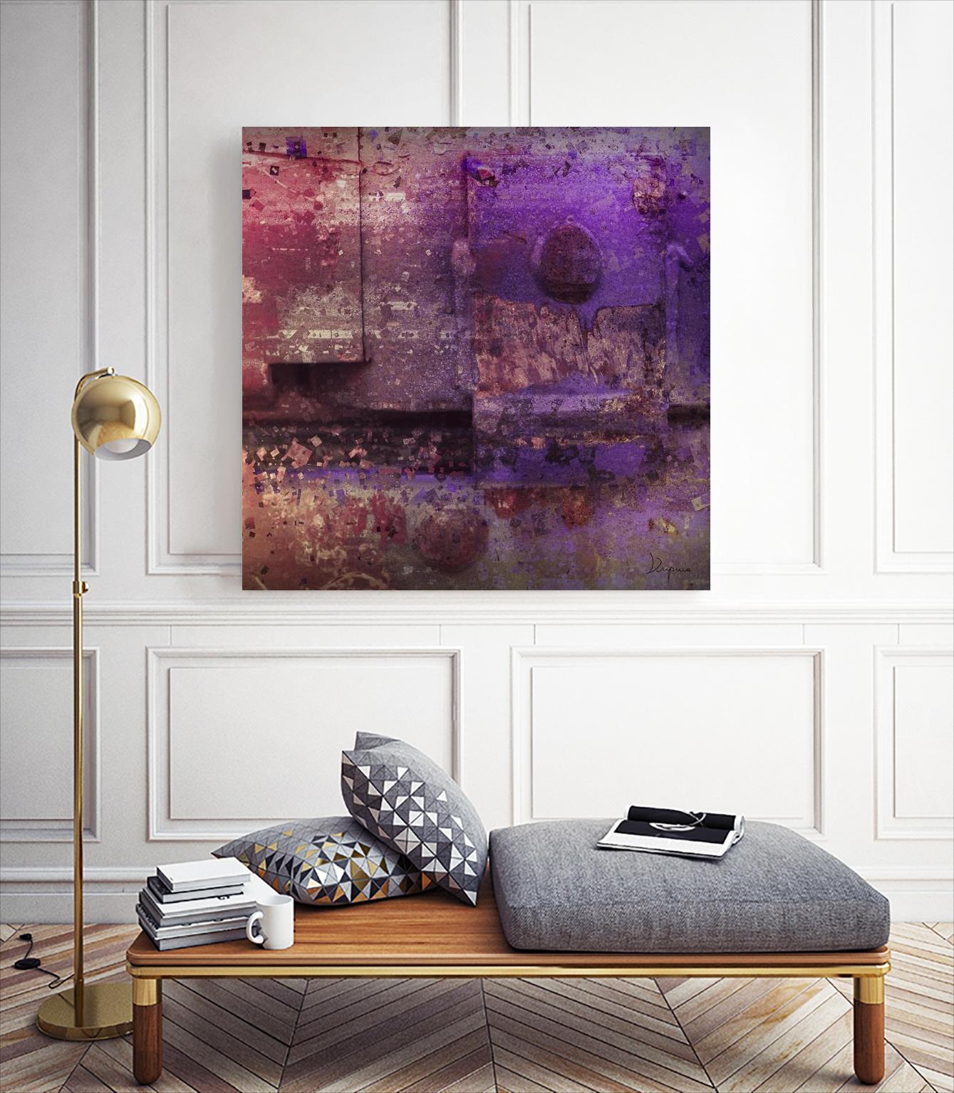 Mauve Désir VIII by Jean-François Dupuis on GIANT ART - pink abstract rust