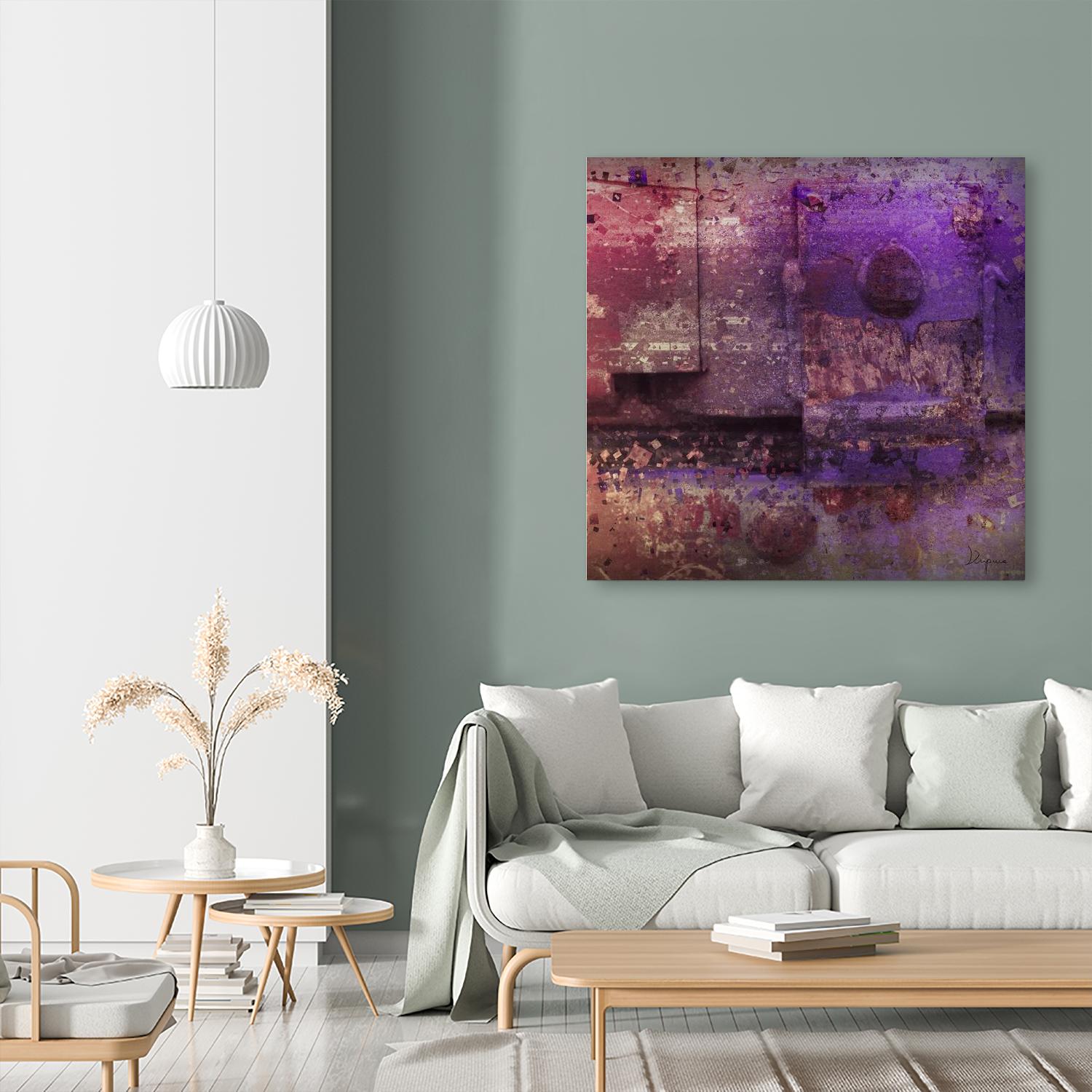 Mauve Désir VIII by Jean-François Dupuis on GIANT ART - pink abstract rust