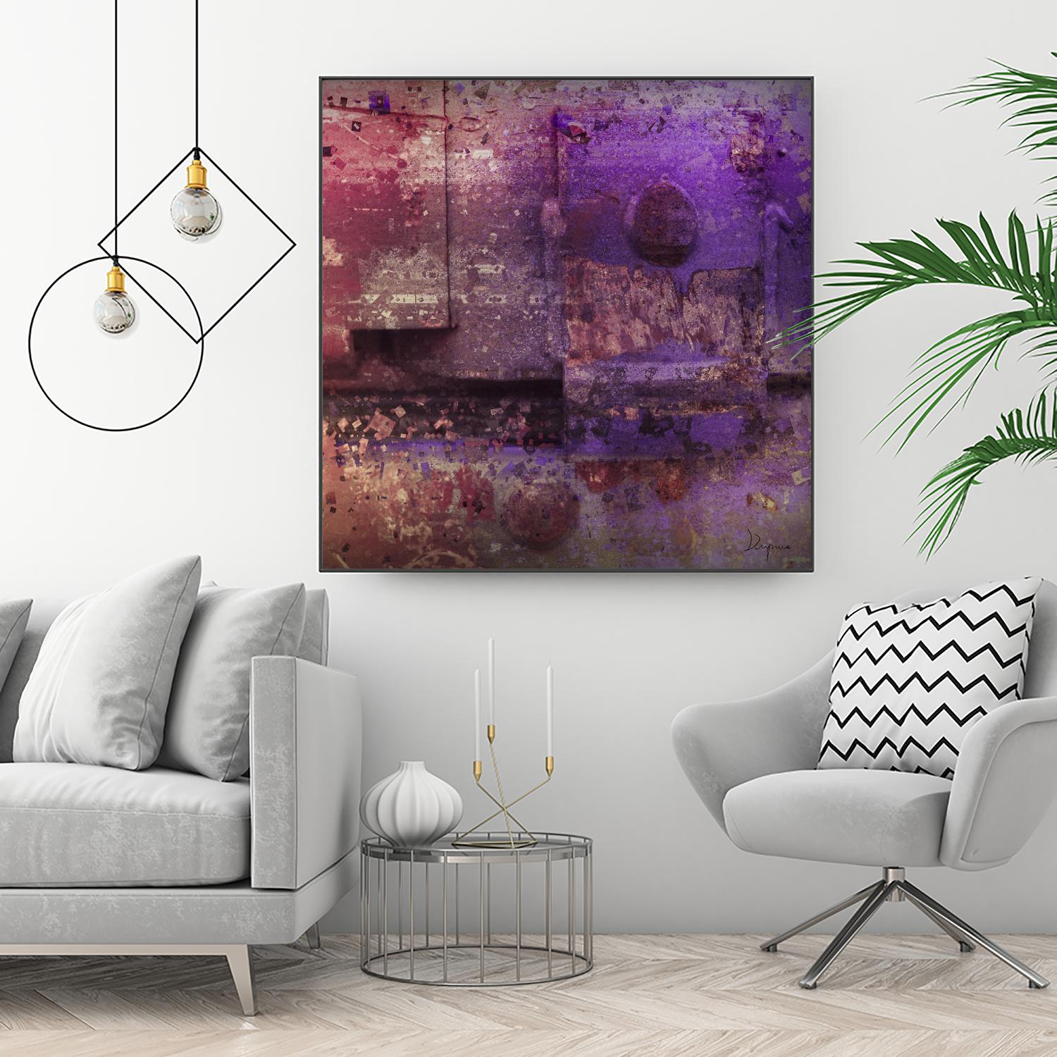 Mauve Désir VIII by Jean-François Dupuis on GIANT ART - pink abstract rust