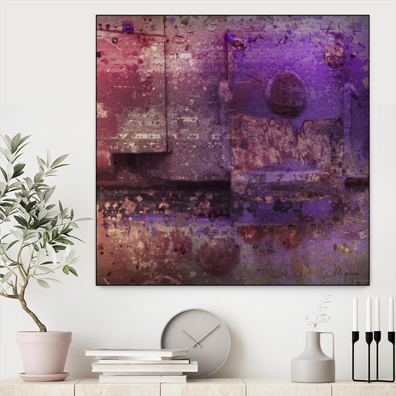 Mauve Désir VIII by Jean-François Dupuis on GIANT ART - pink abstract rust