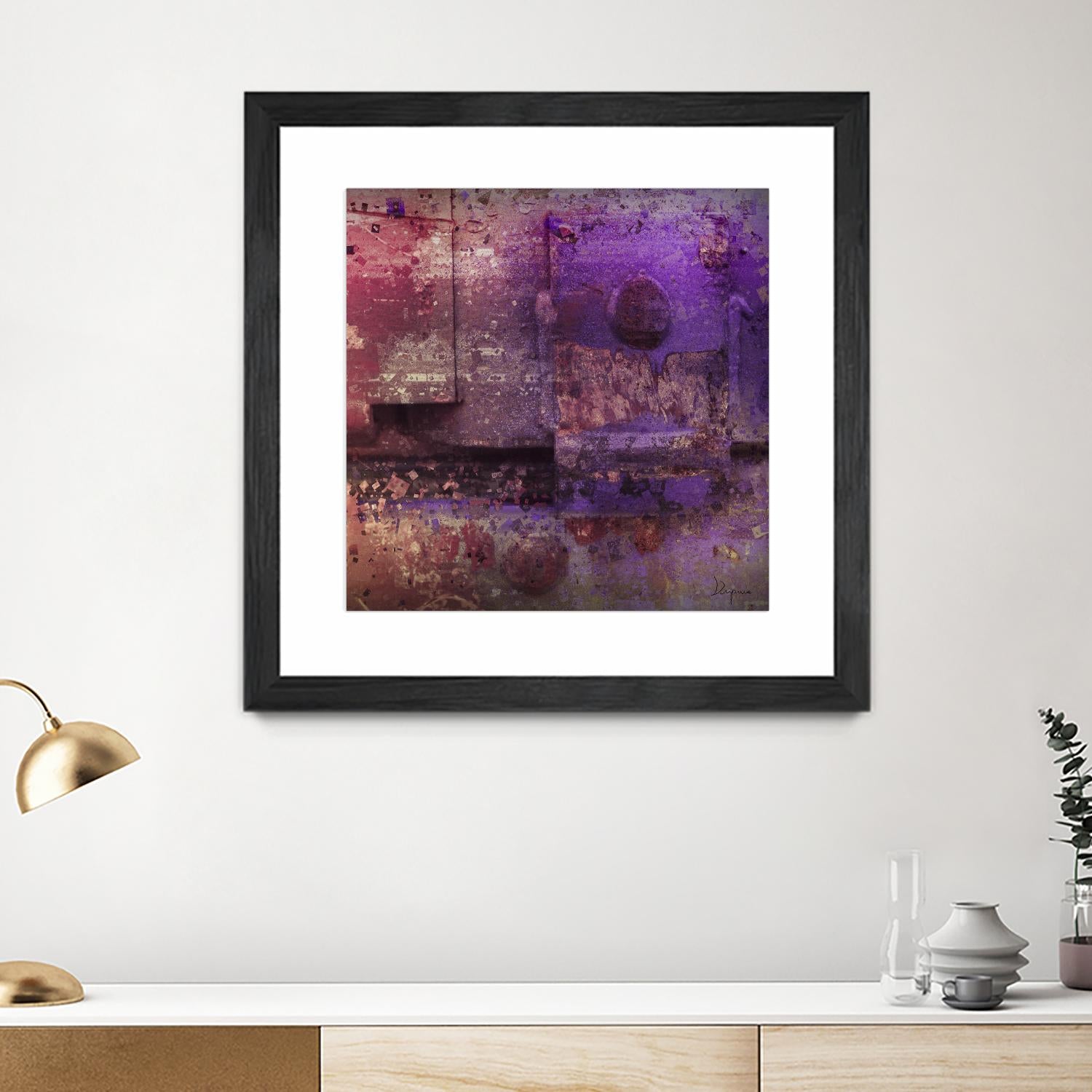 Mauve Désir VIII by Jean-François Dupuis on GIANT ART - pink abstract rust