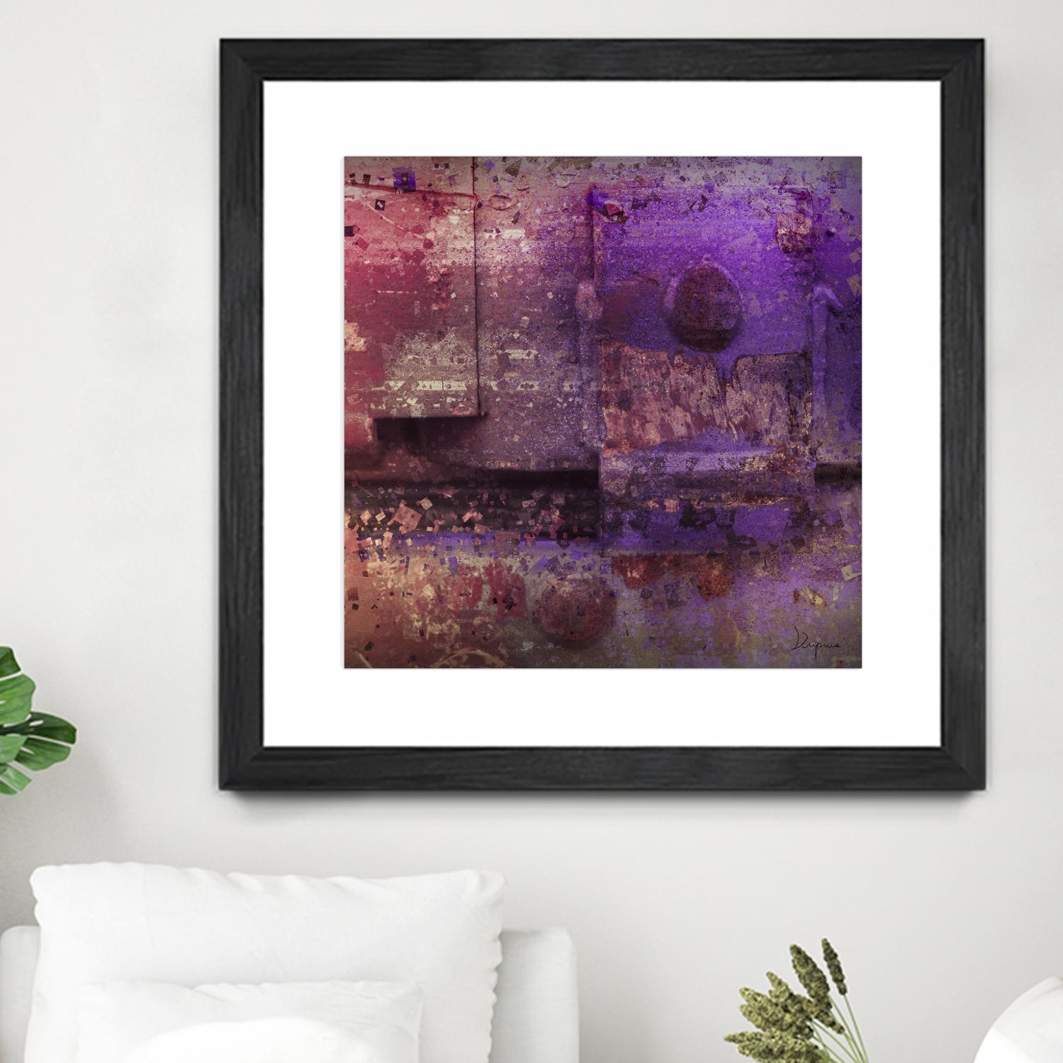 Mauve Désir VIII by Jean-François Dupuis on GIANT ART - pink abstract rust