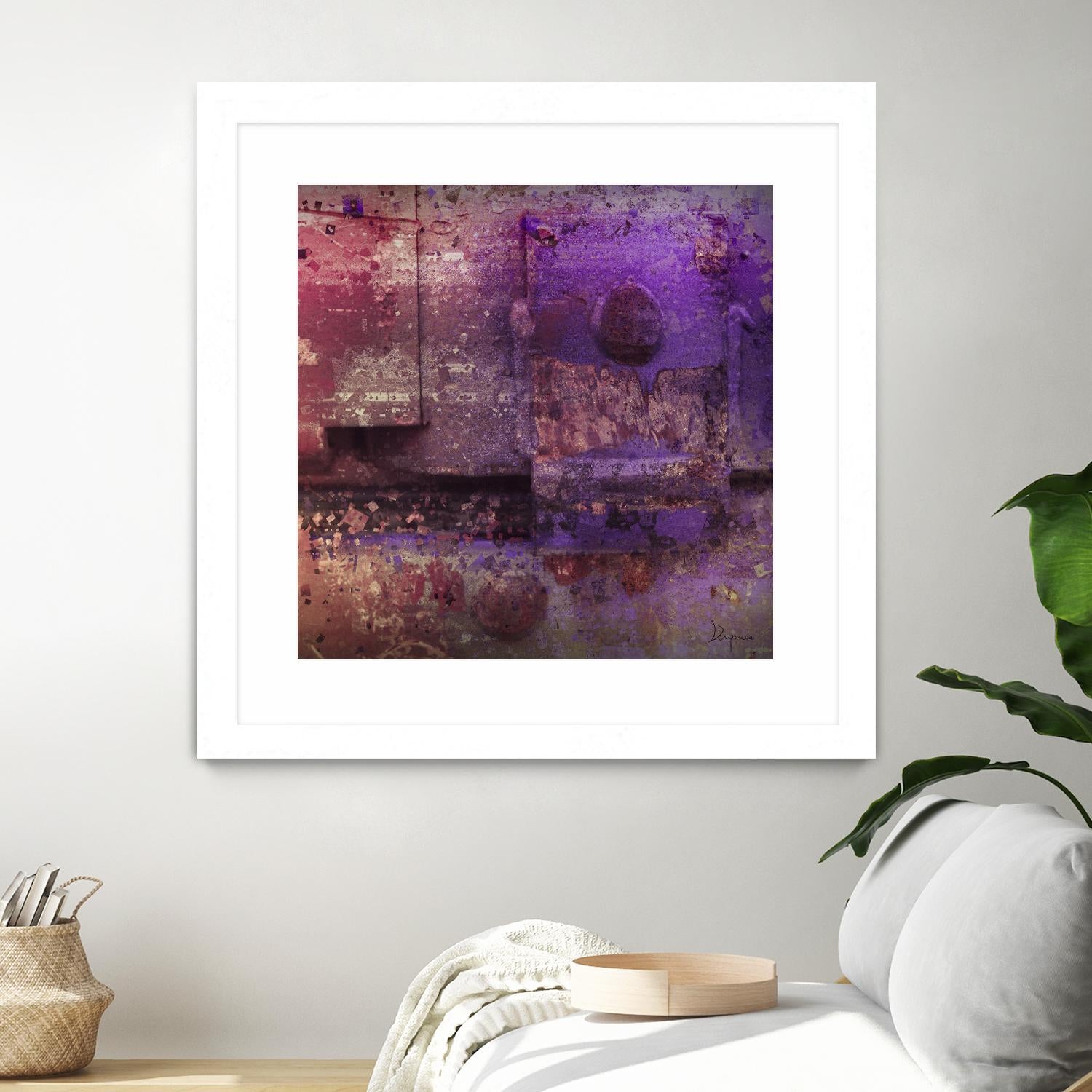 Mauve Désir VIII by Jean-François Dupuis on GIANT ART - pink abstract rust