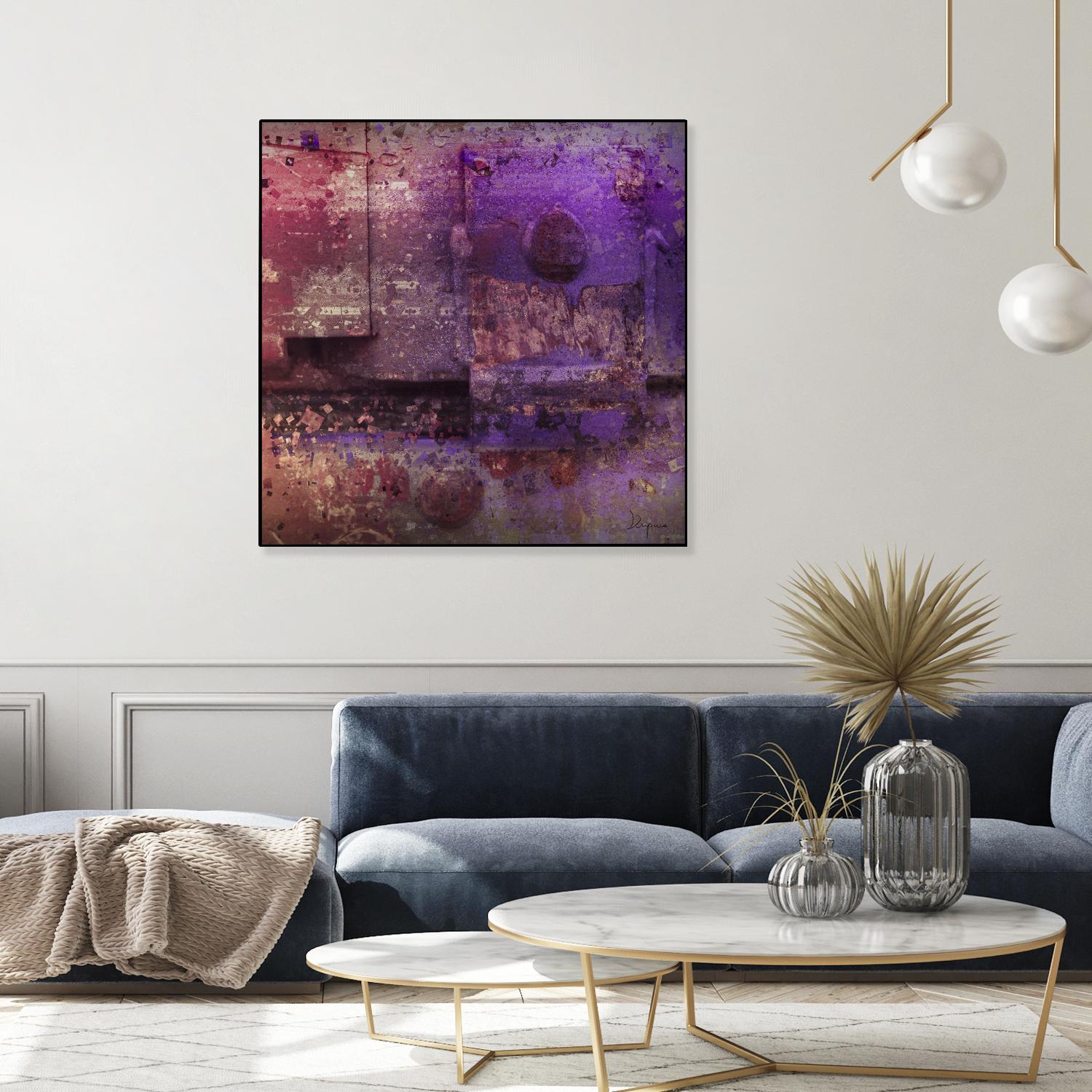 Mauve Désir VIII by Jean-François Dupuis on GIANT ART - pink abstract rust