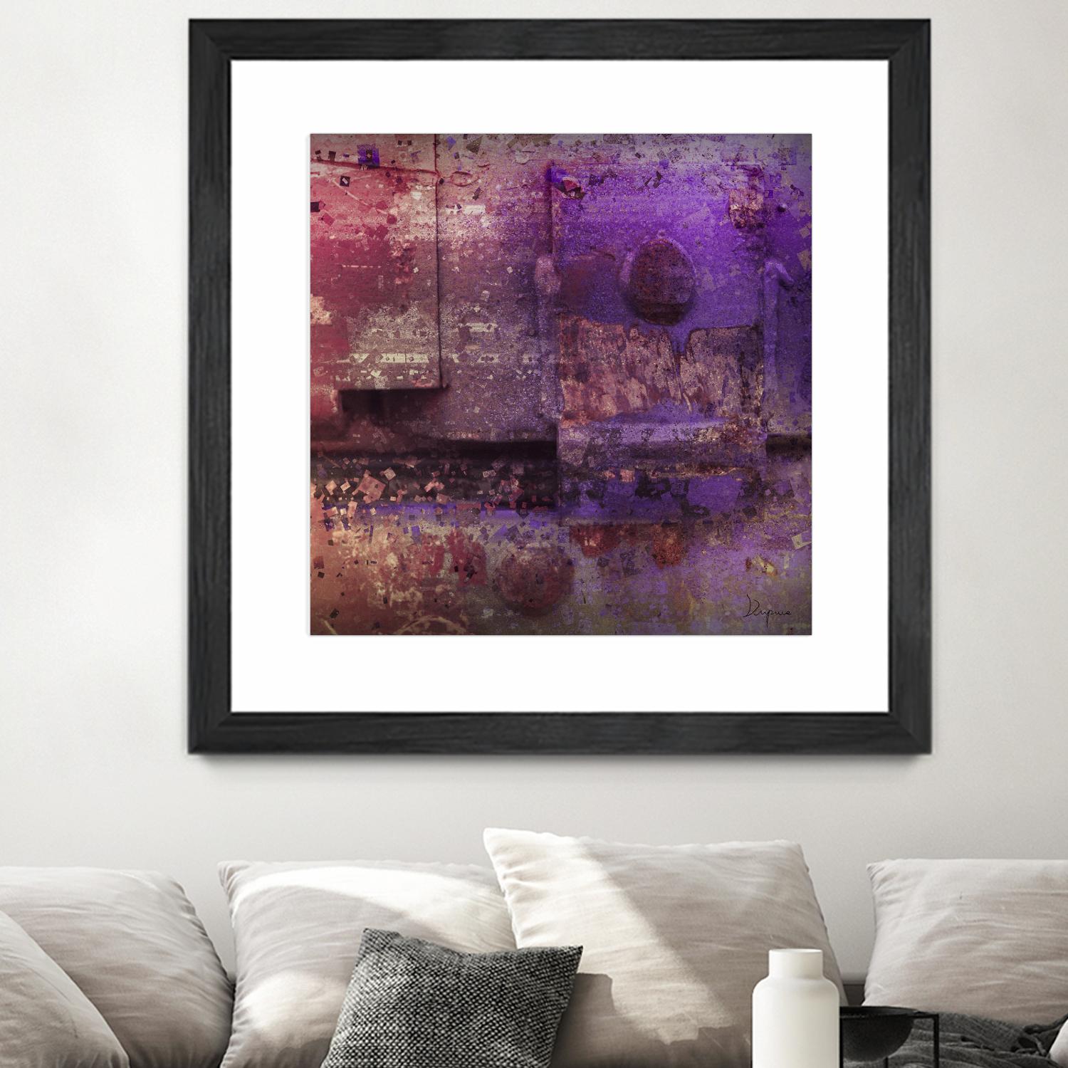 Mauve Désir VIII by Jean-François Dupuis on GIANT ART - pink abstract rust