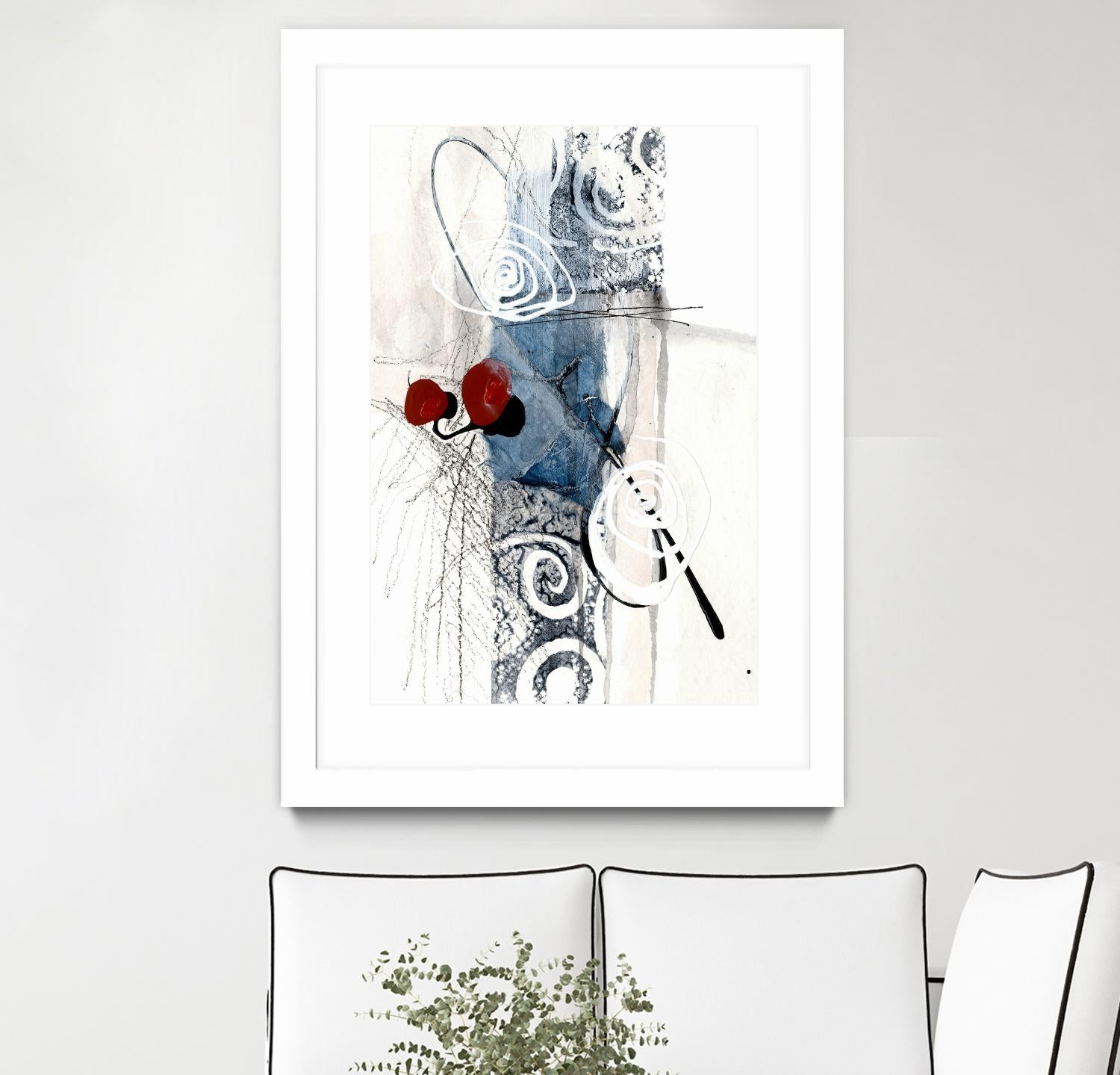 Jardinage by Sylvie Cloutier on GIANT ART - red abstract