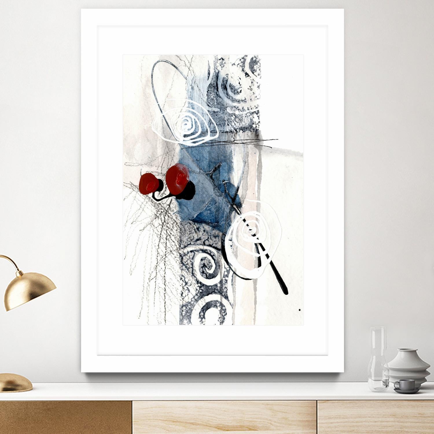 Jardinage by Sylvie Cloutier on GIANT ART - red abstract