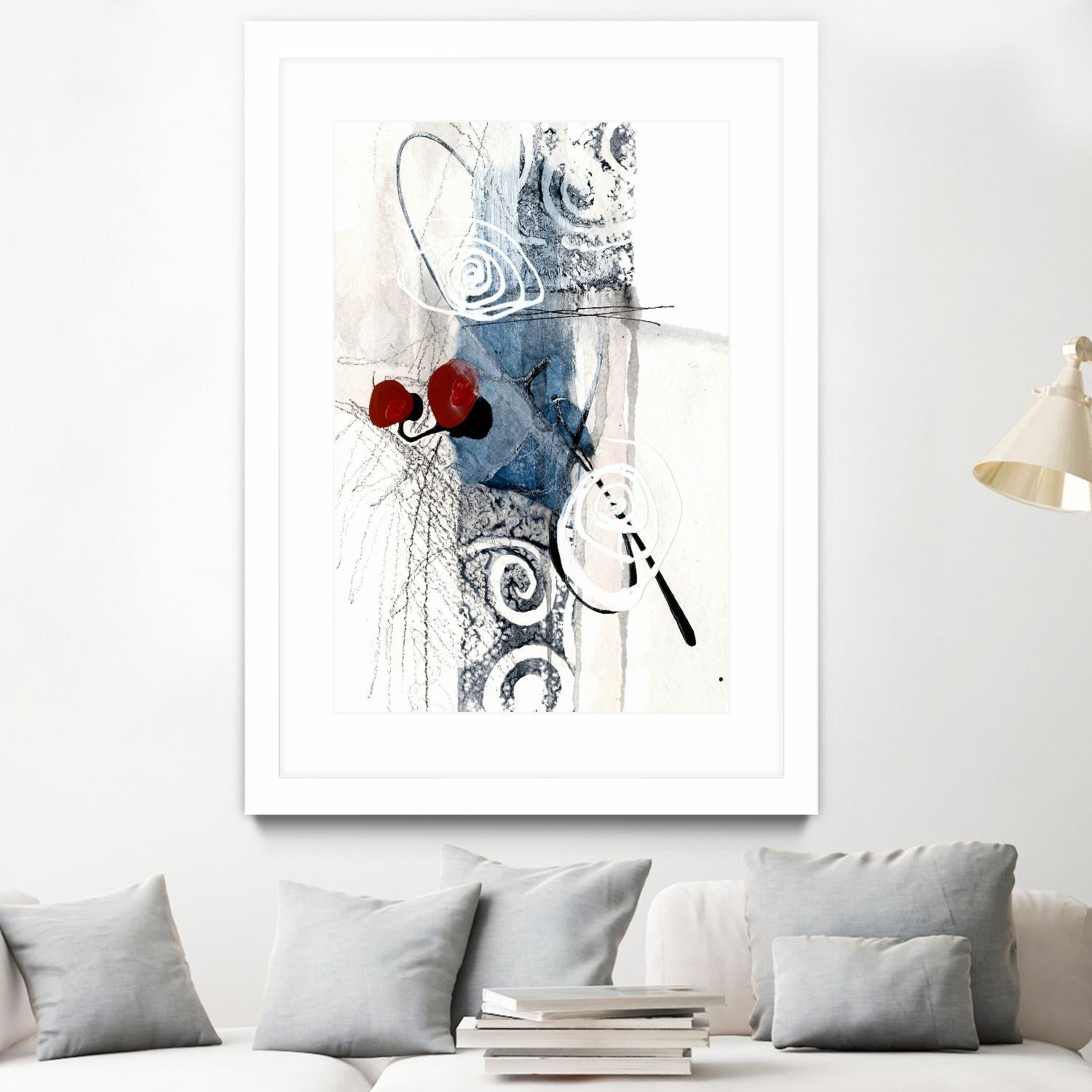 Jardinage by Sylvie Cloutier on GIANT ART - red abstract