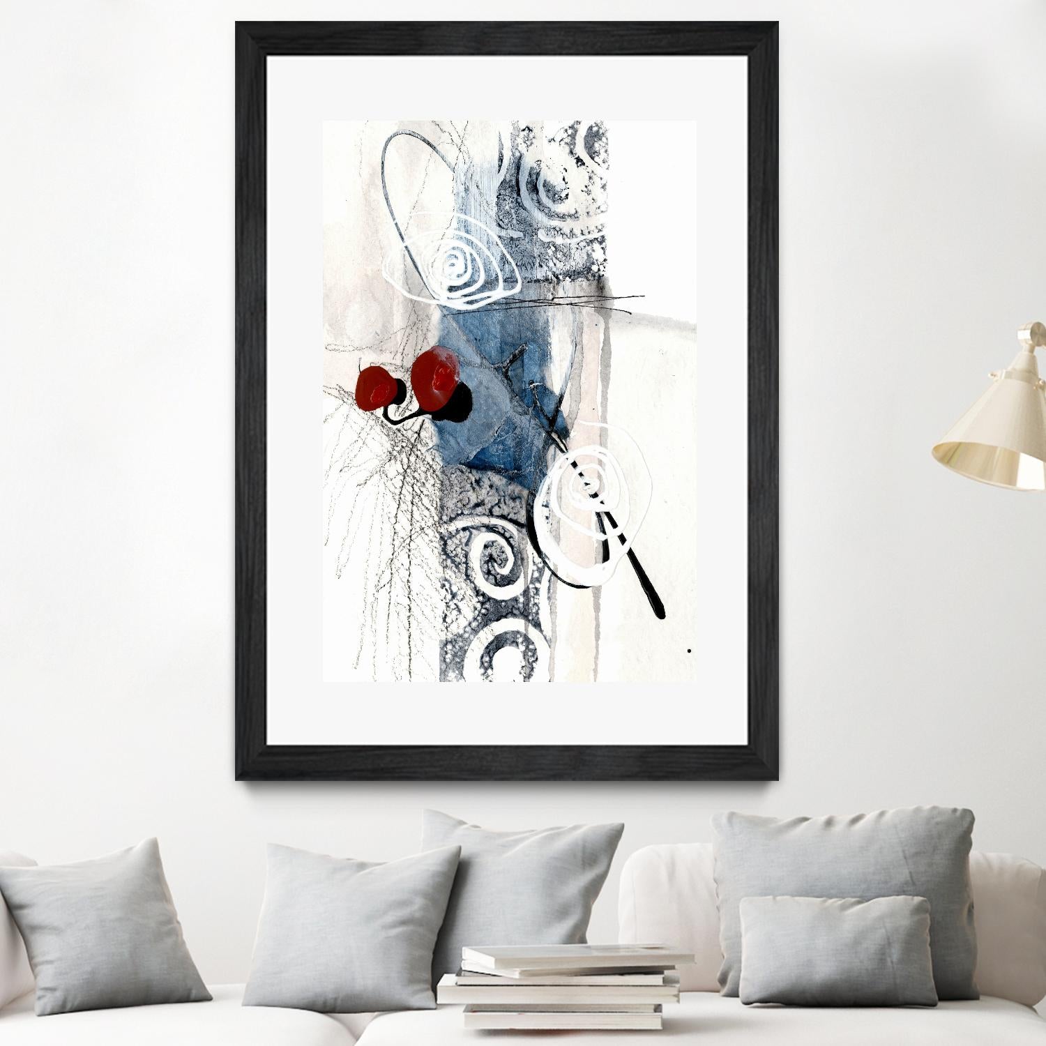 Jardinage by Sylvie Cloutier on GIANT ART - red abstract