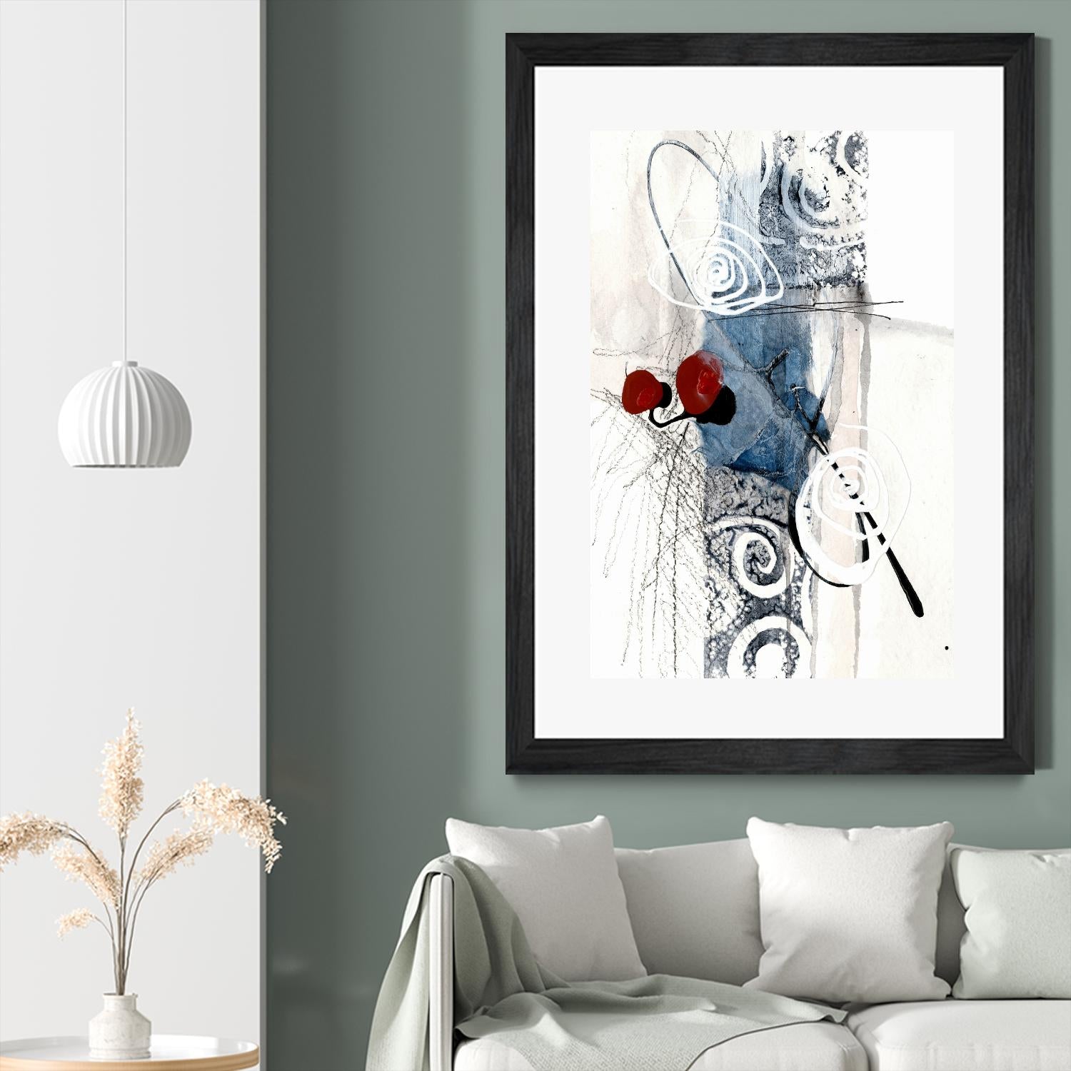 Jardinage by Sylvie Cloutier on GIANT ART - red abstract