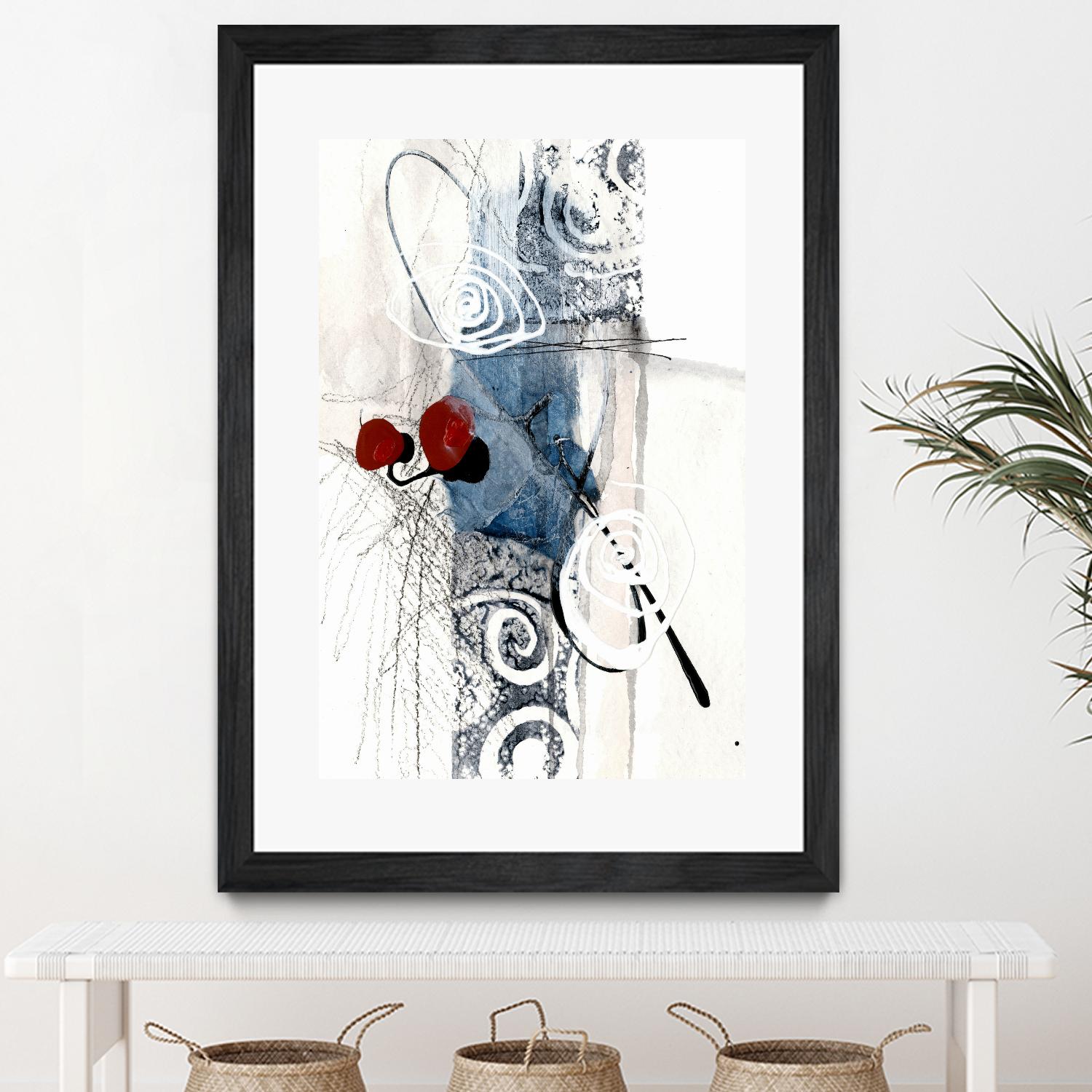 Jardinage by Sylvie Cloutier on GIANT ART - red abstract