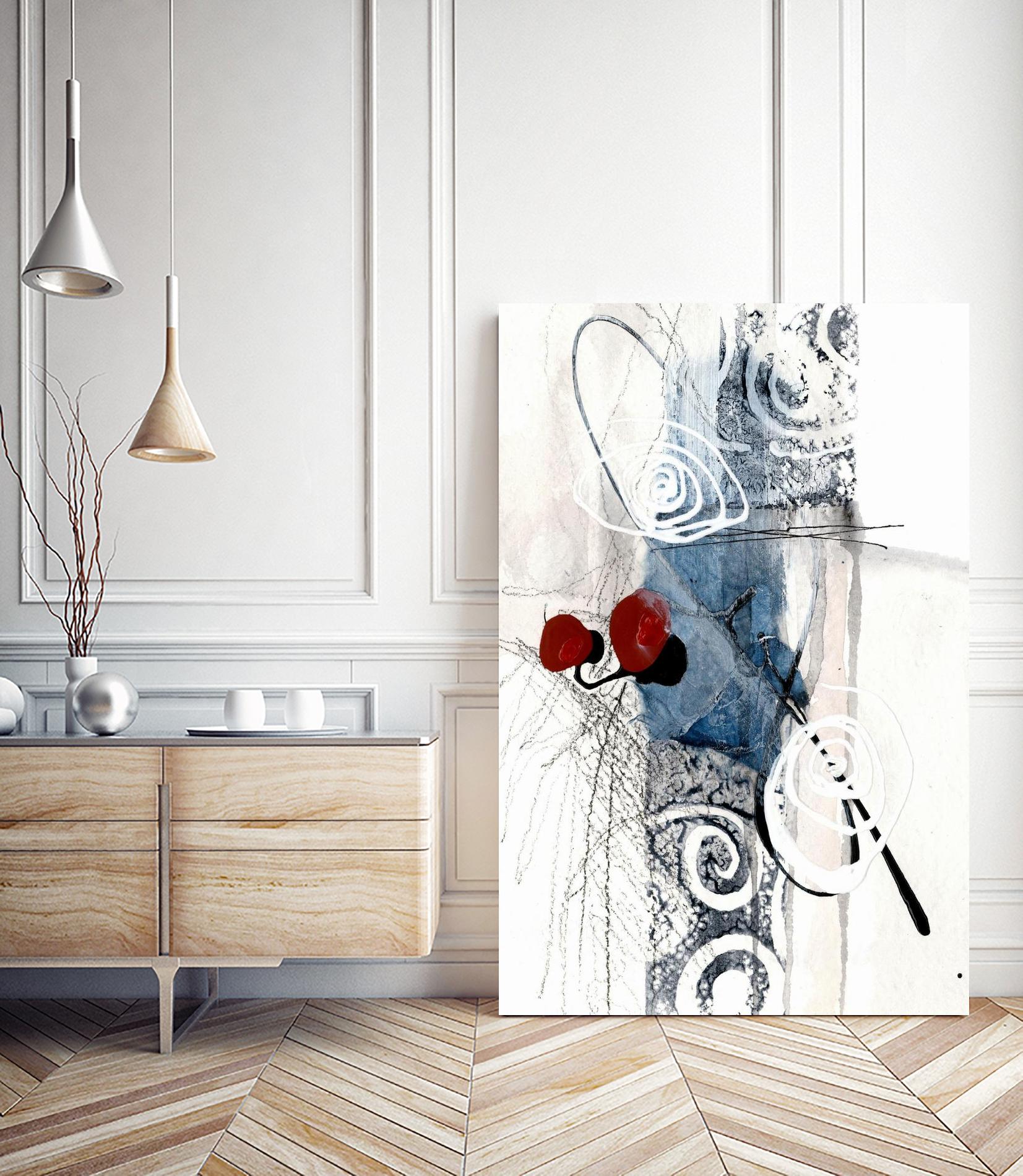 Jardinage by Sylvie Cloutier on GIANT ART - red abstract