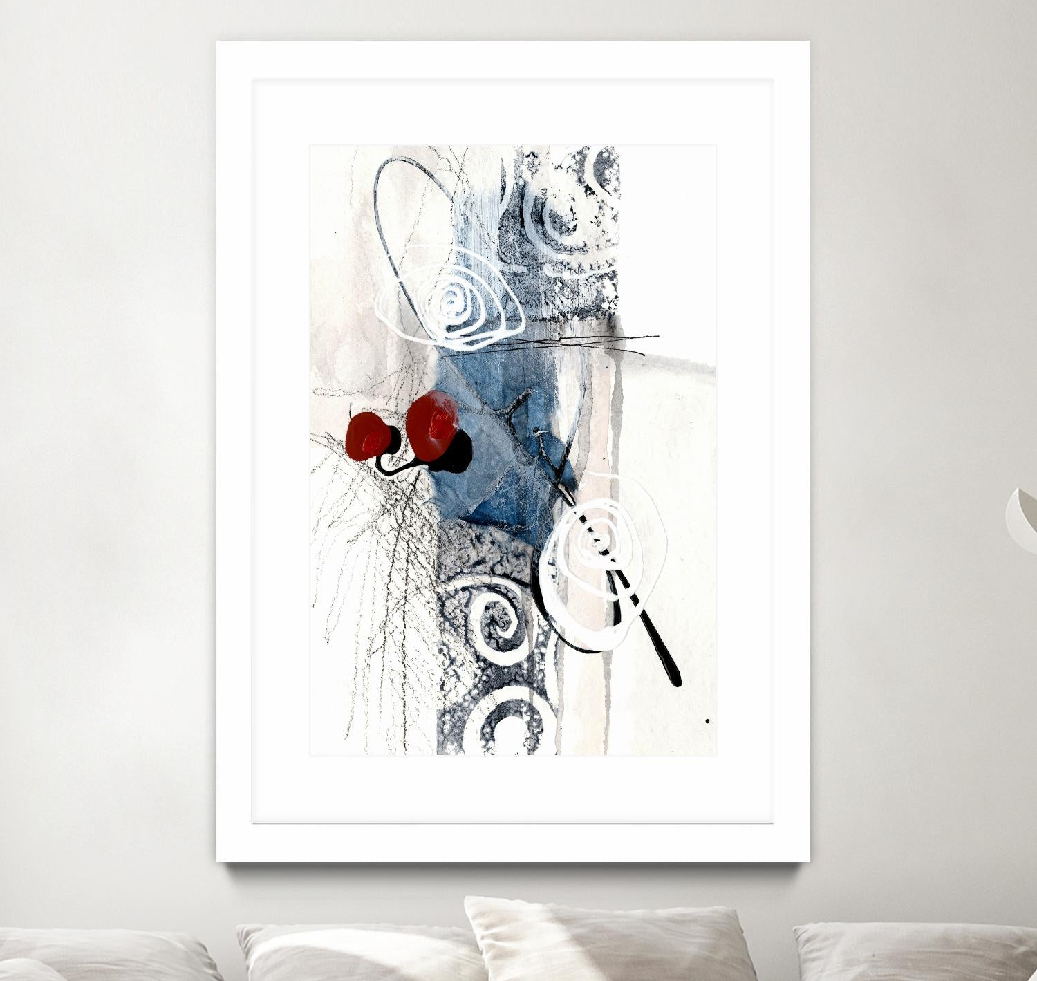 Jardinage by Sylvie Cloutier on GIANT ART - red abstract