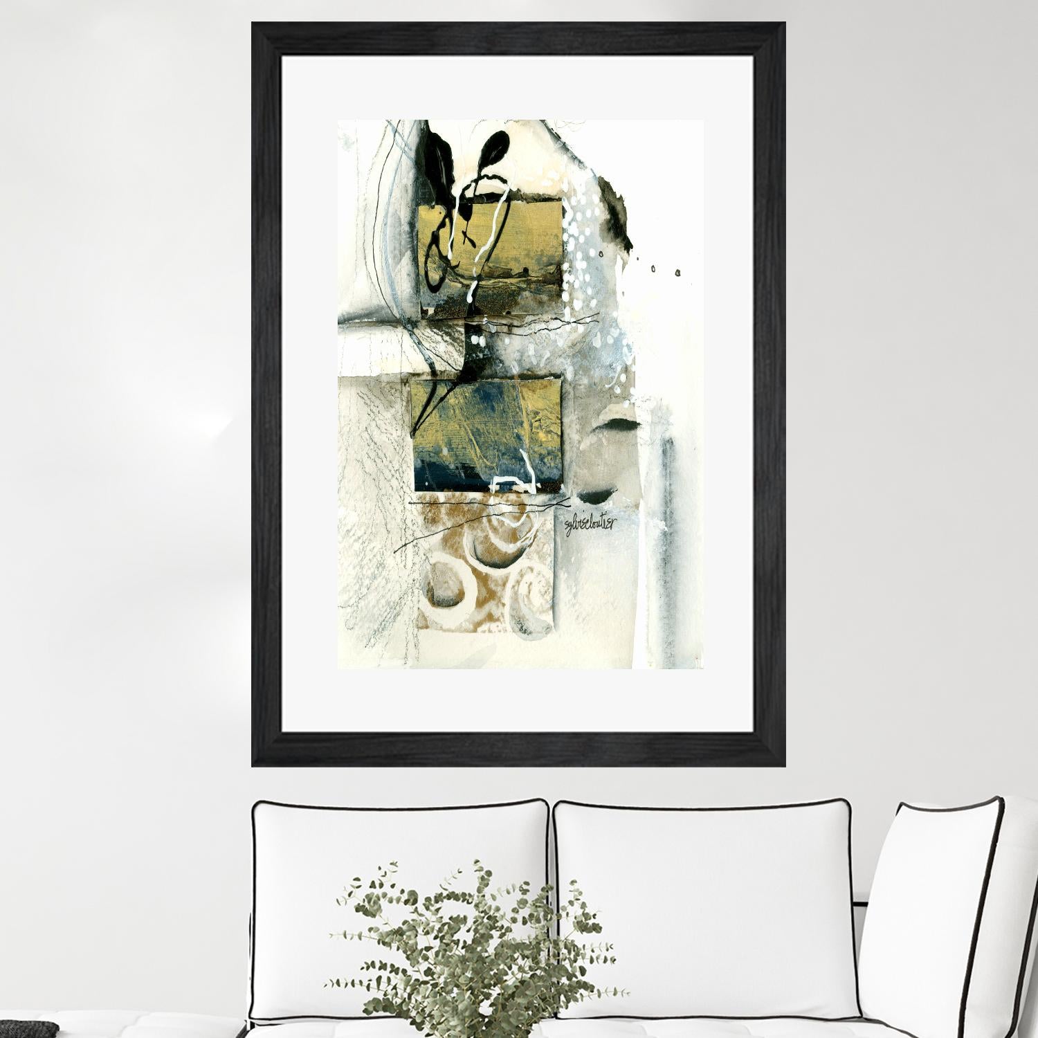 Issue by Sylvie Cloutier on GIANT ART - beige abstract