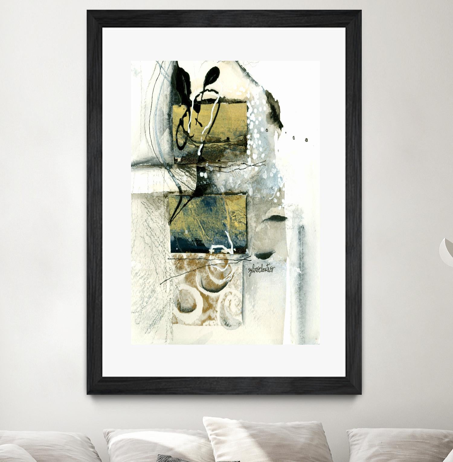 Issue by Sylvie Cloutier on GIANT ART - beige abstract