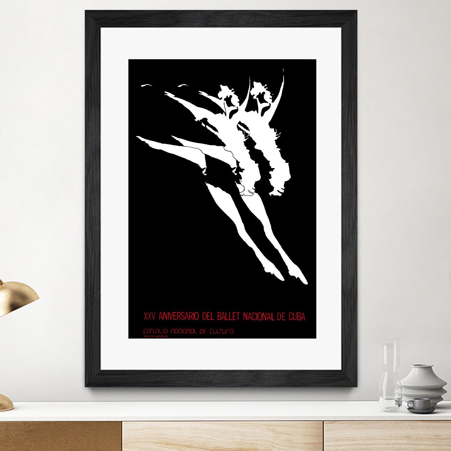 Ballet National de Cuba by Archive on GIANT ART - white black & white dancer
