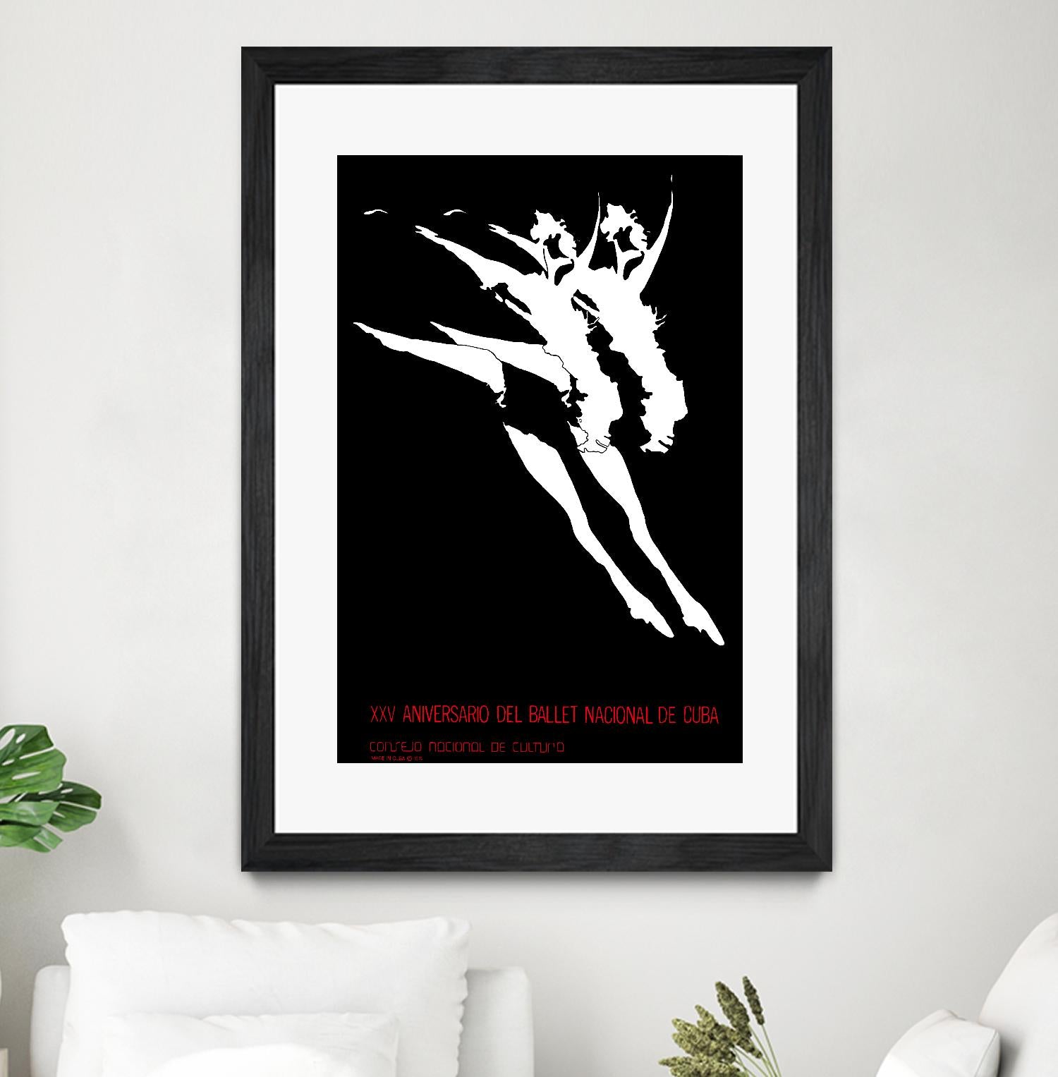 Ballet National de Cuba by Archive on GIANT ART - white black & white dancer
