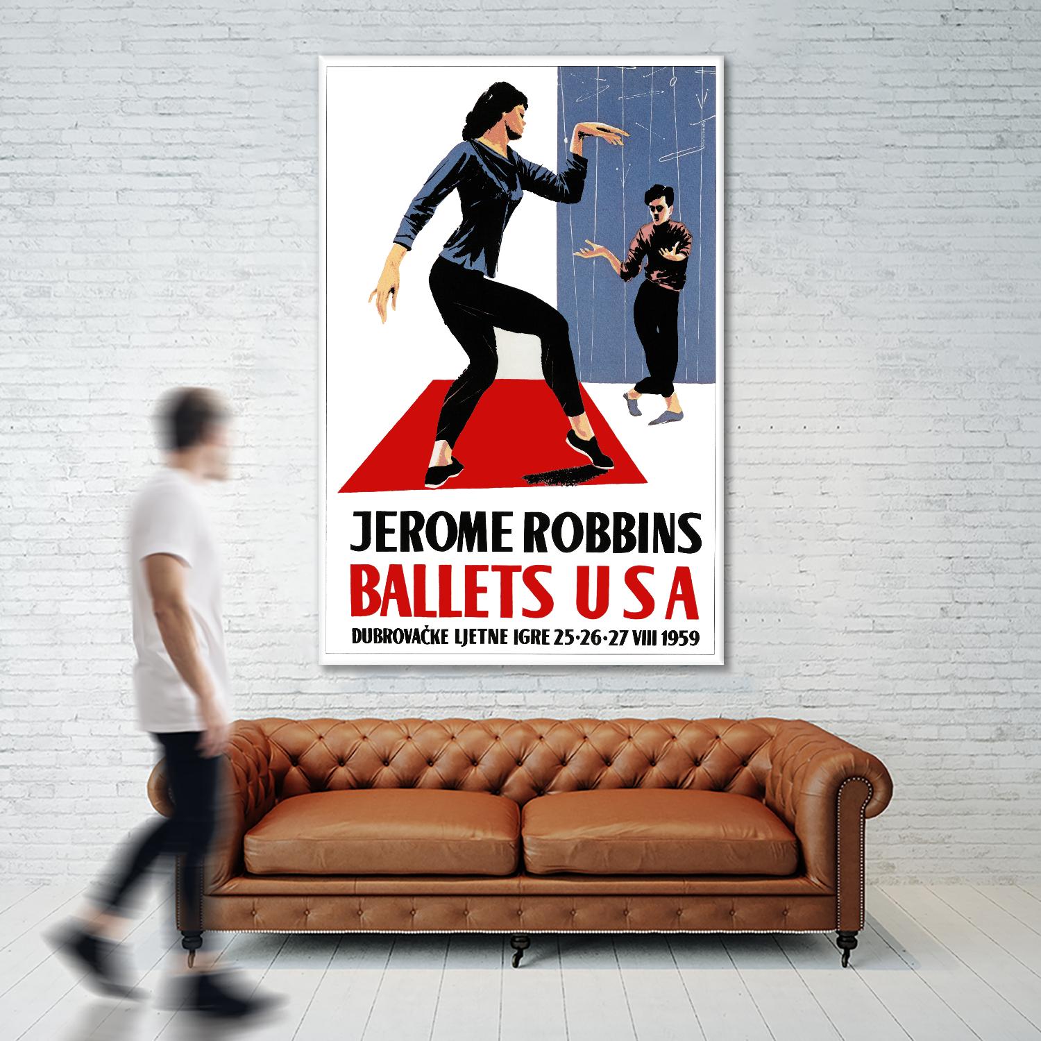 Ballets USA by Archive on GIANT ART - blue vintage