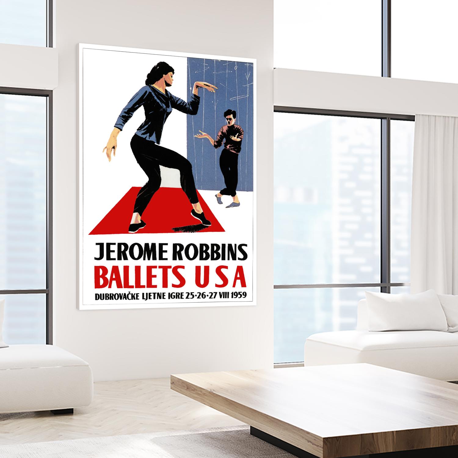 Ballets USA by Archive on GIANT ART - blue vintage