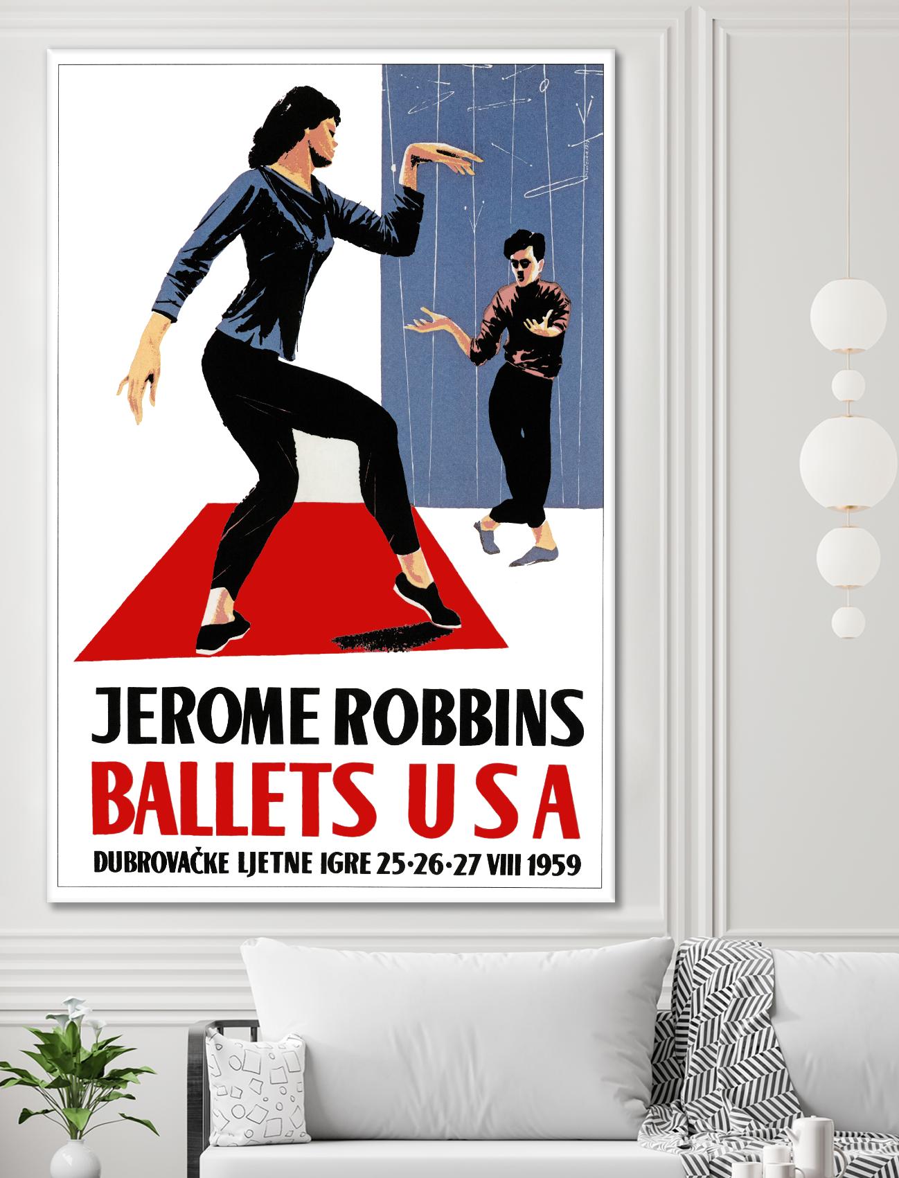 Ballets USA by Archive on GIANT ART - blue vintage