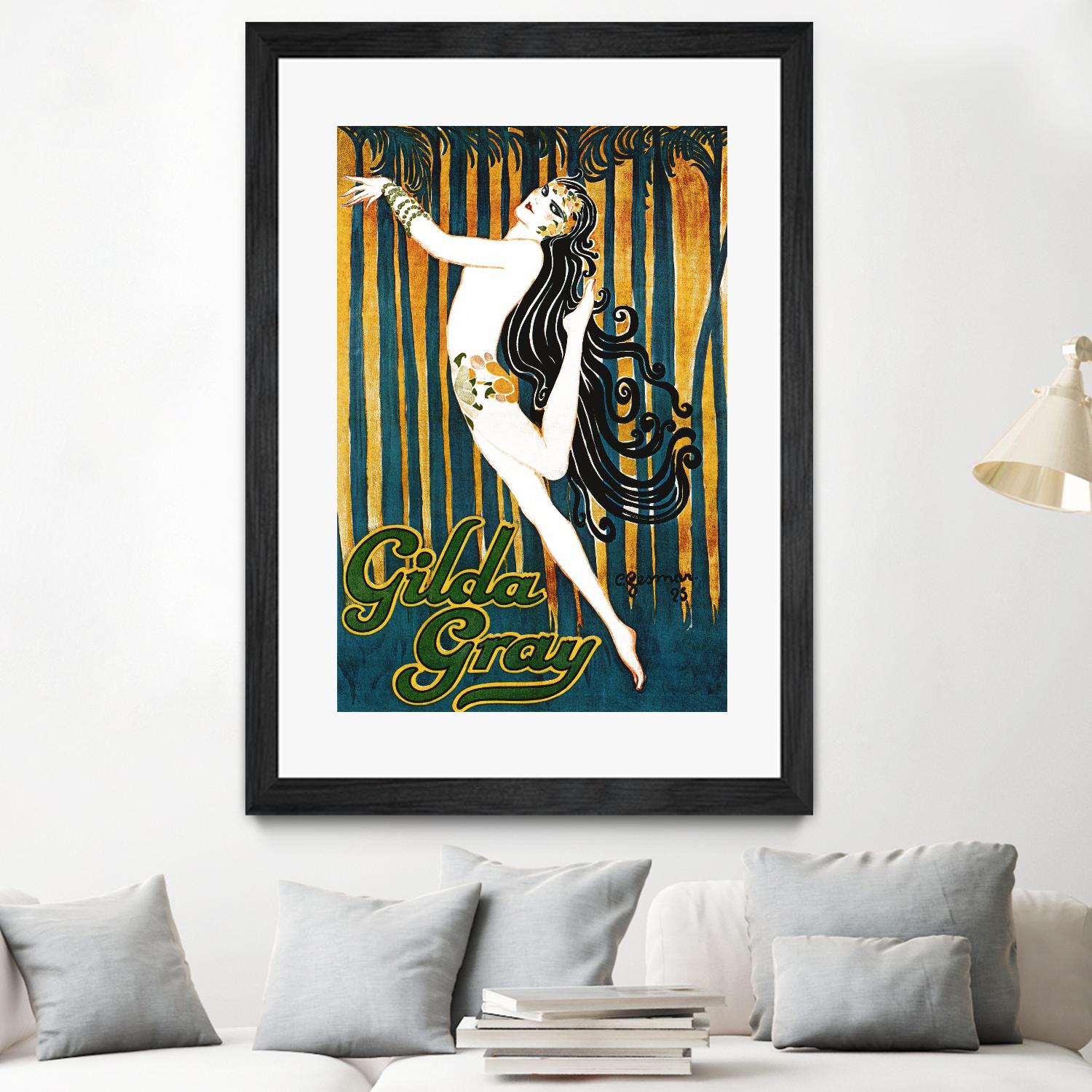 Gilda Gray by Archive on GIANT ART - blue vintage dancer
