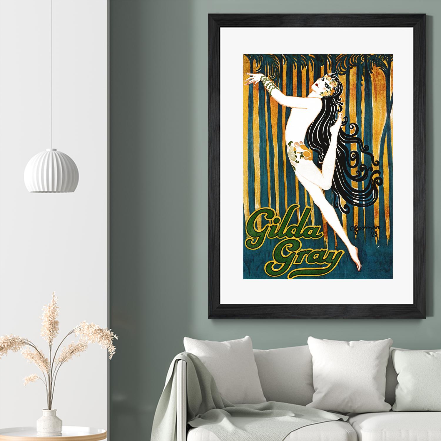 Gilda Gray by Archive on GIANT ART - blue vintage dancer