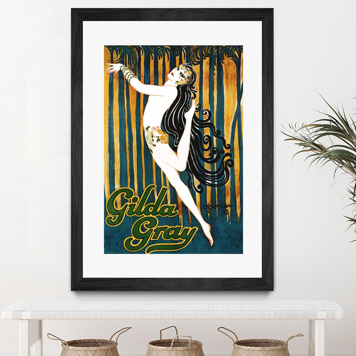 Gilda Gray by Archive on GIANT ART - blue vintage dancer