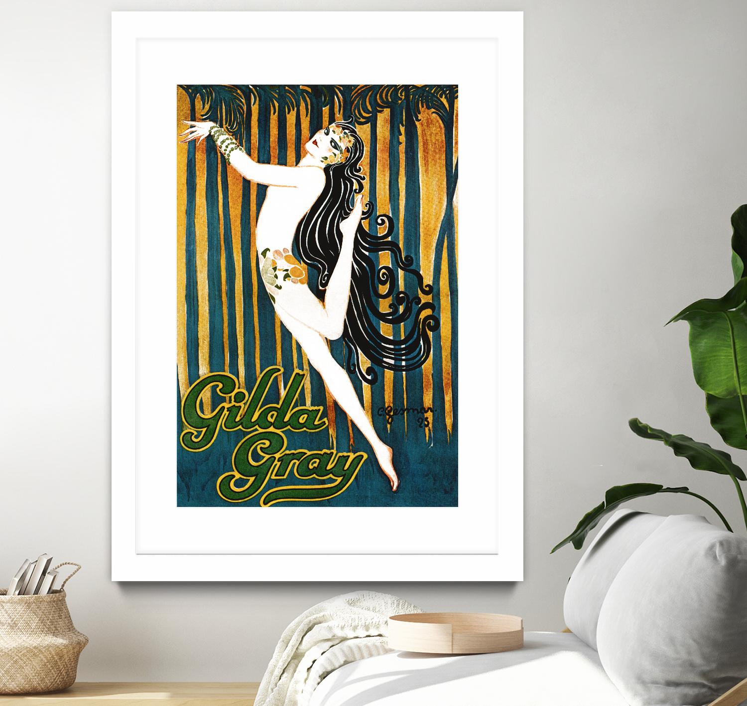 Gilda Gray by Archive on GIANT ART - blue vintage dancer