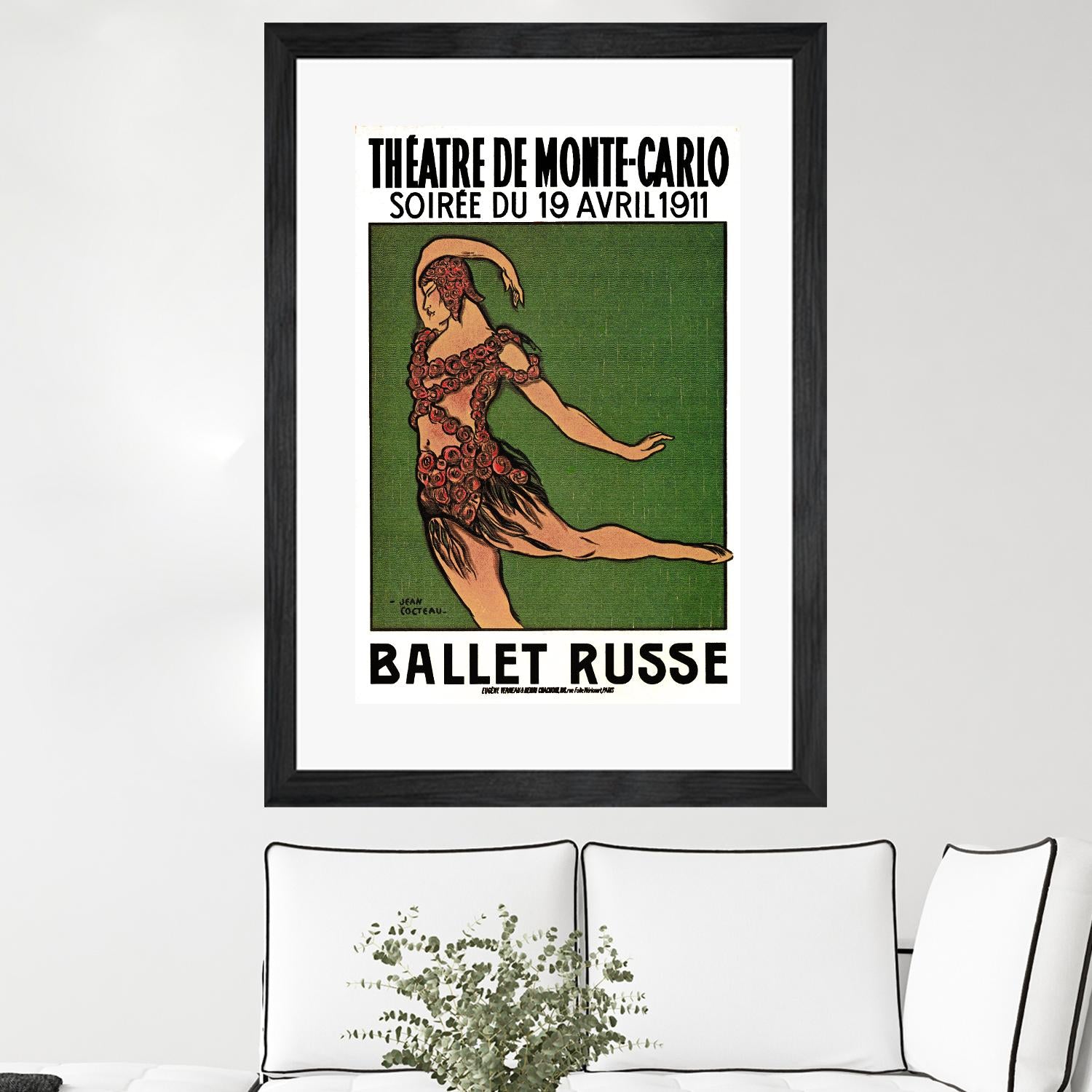 Ballet Russe by Archive on GIANT ART - green vintage dancer