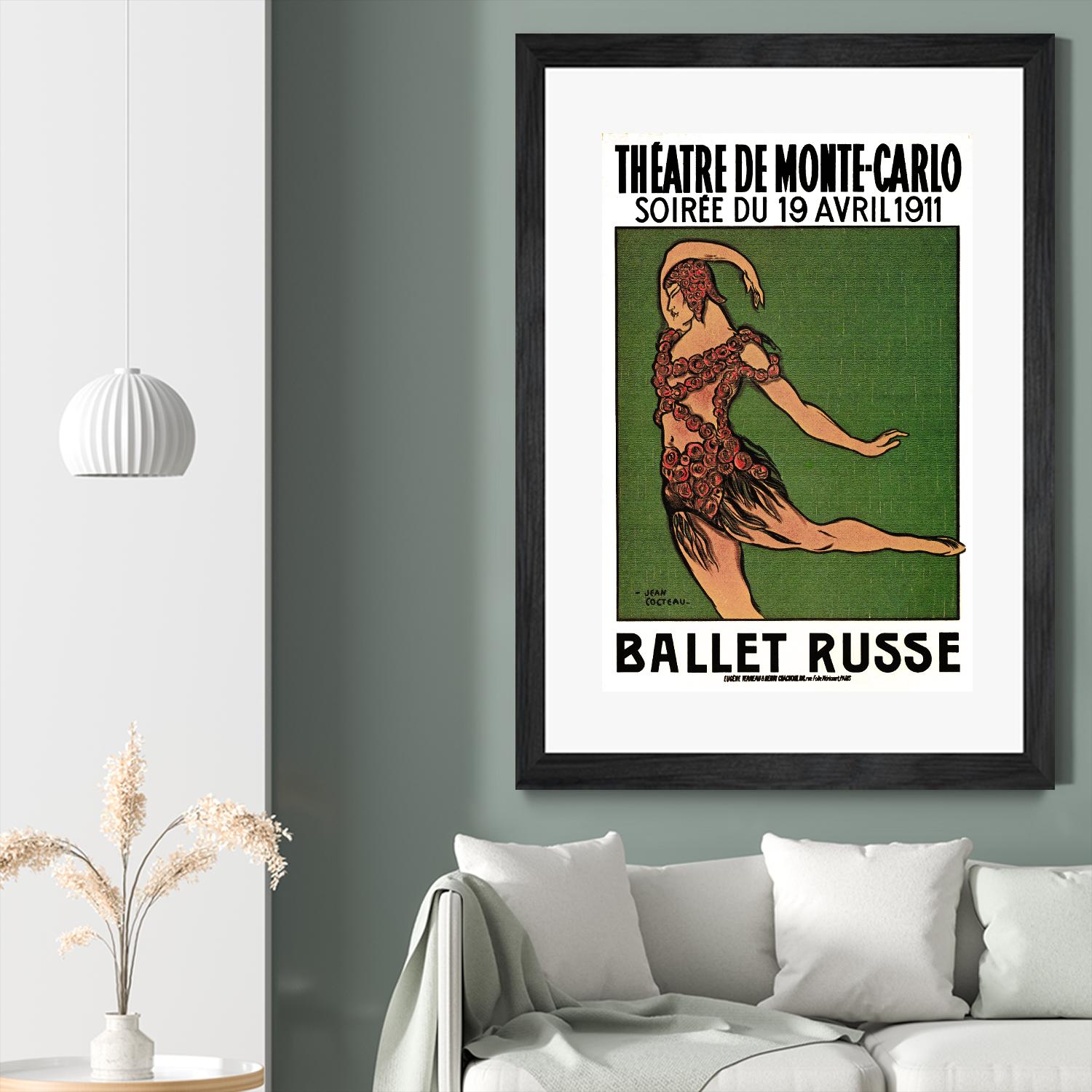 Ballet Russe by Archive on GIANT ART - green vintage dancer
