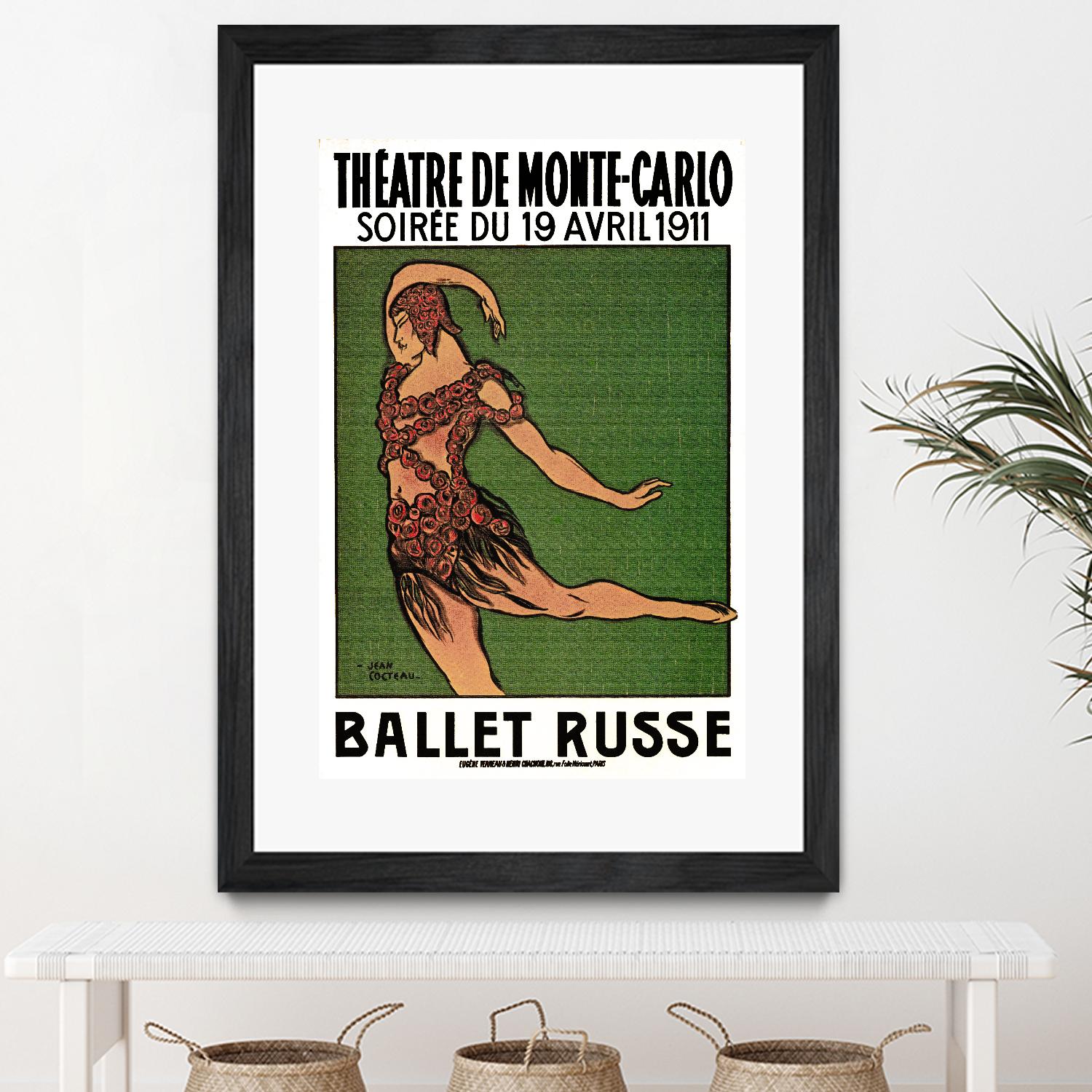 Ballet Russe by Archive on GIANT ART - green vintage dancer
