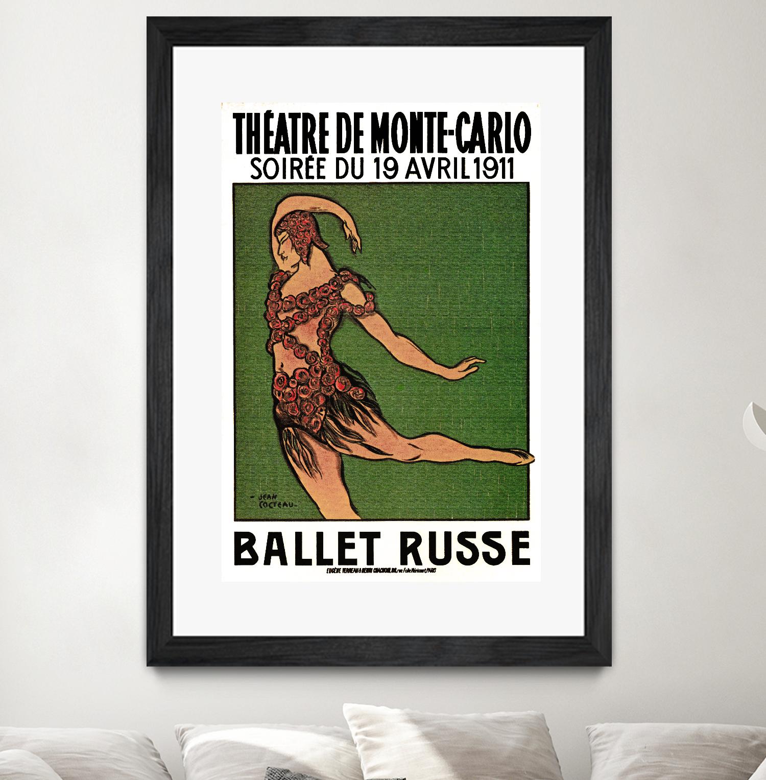 Ballet Russe by Archive on GIANT ART - green vintage dancer