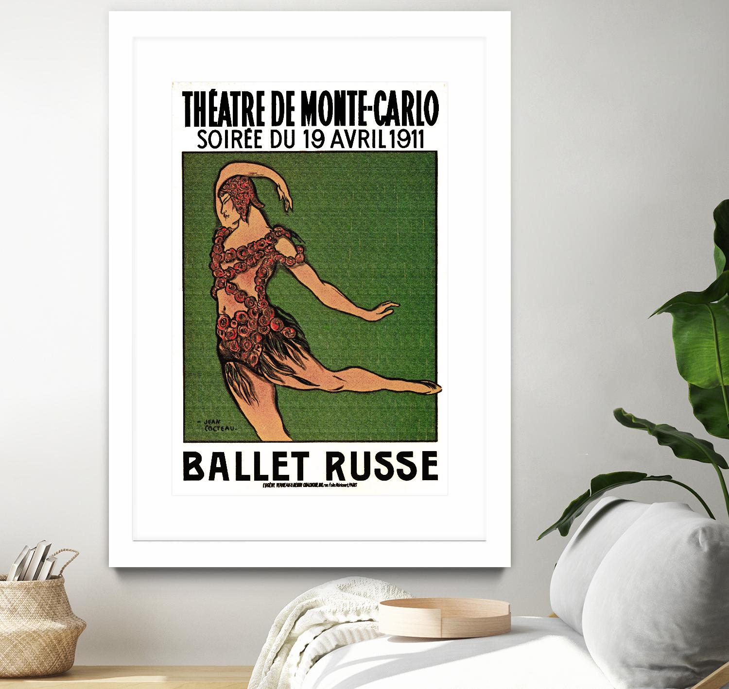 Ballet Russe by Archive on GIANT ART - green vintage dancer
