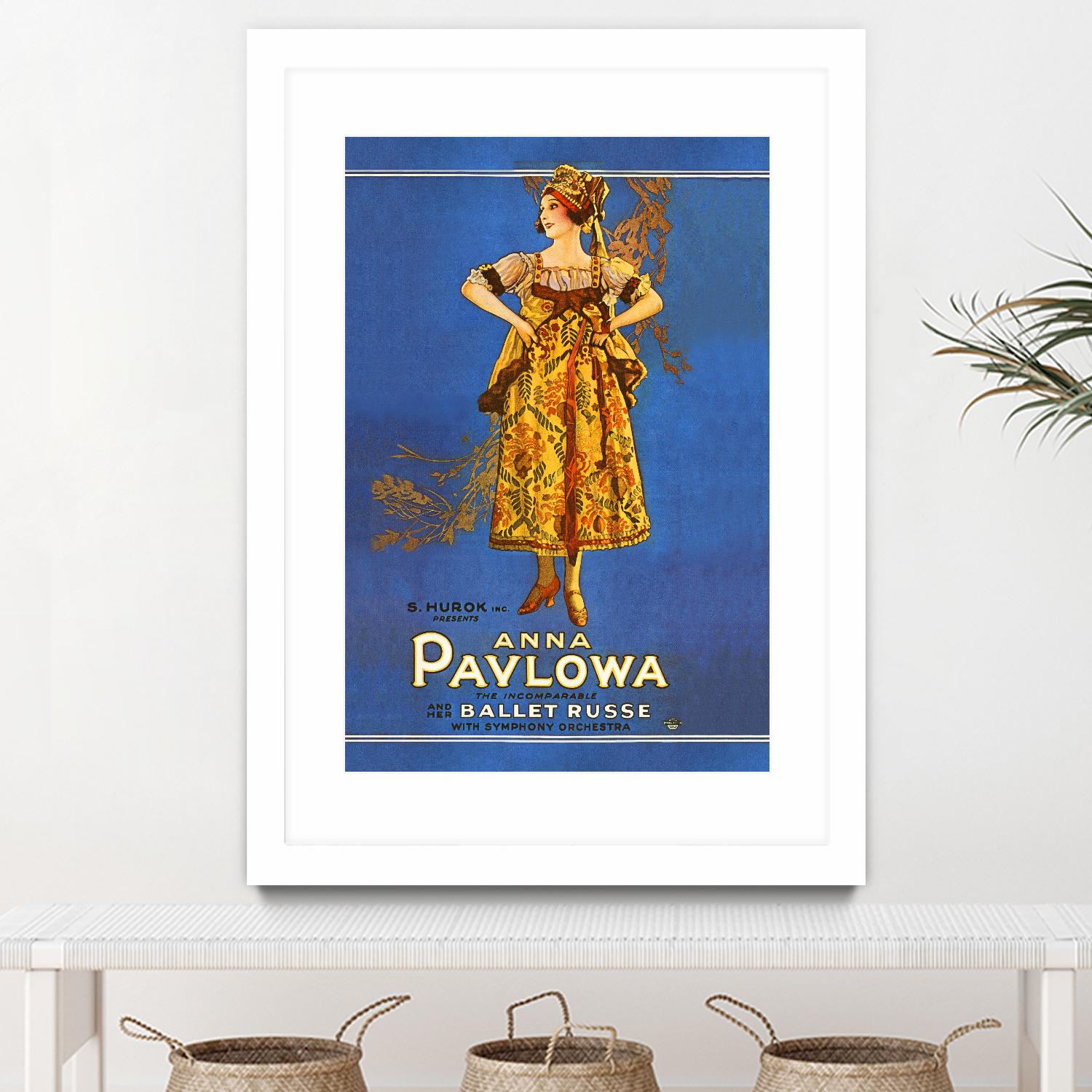 Ballet Russe by Archive on GIANT ART - beige vintage dancer