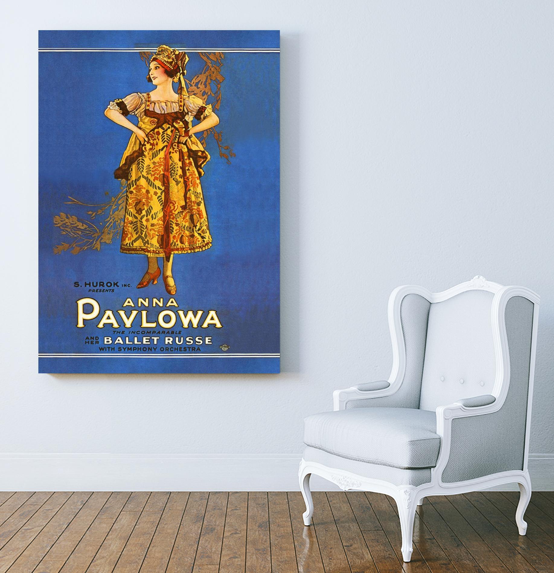 Ballet Russe by Archive on GIANT ART - beige vintage dancer