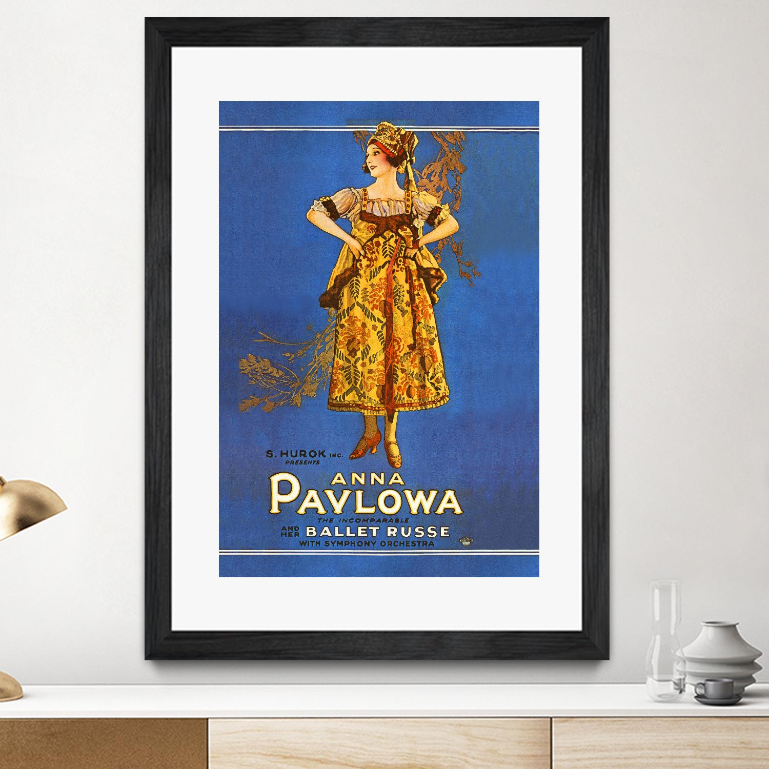 Ballet Russe by Archive on GIANT ART - beige vintage dancer