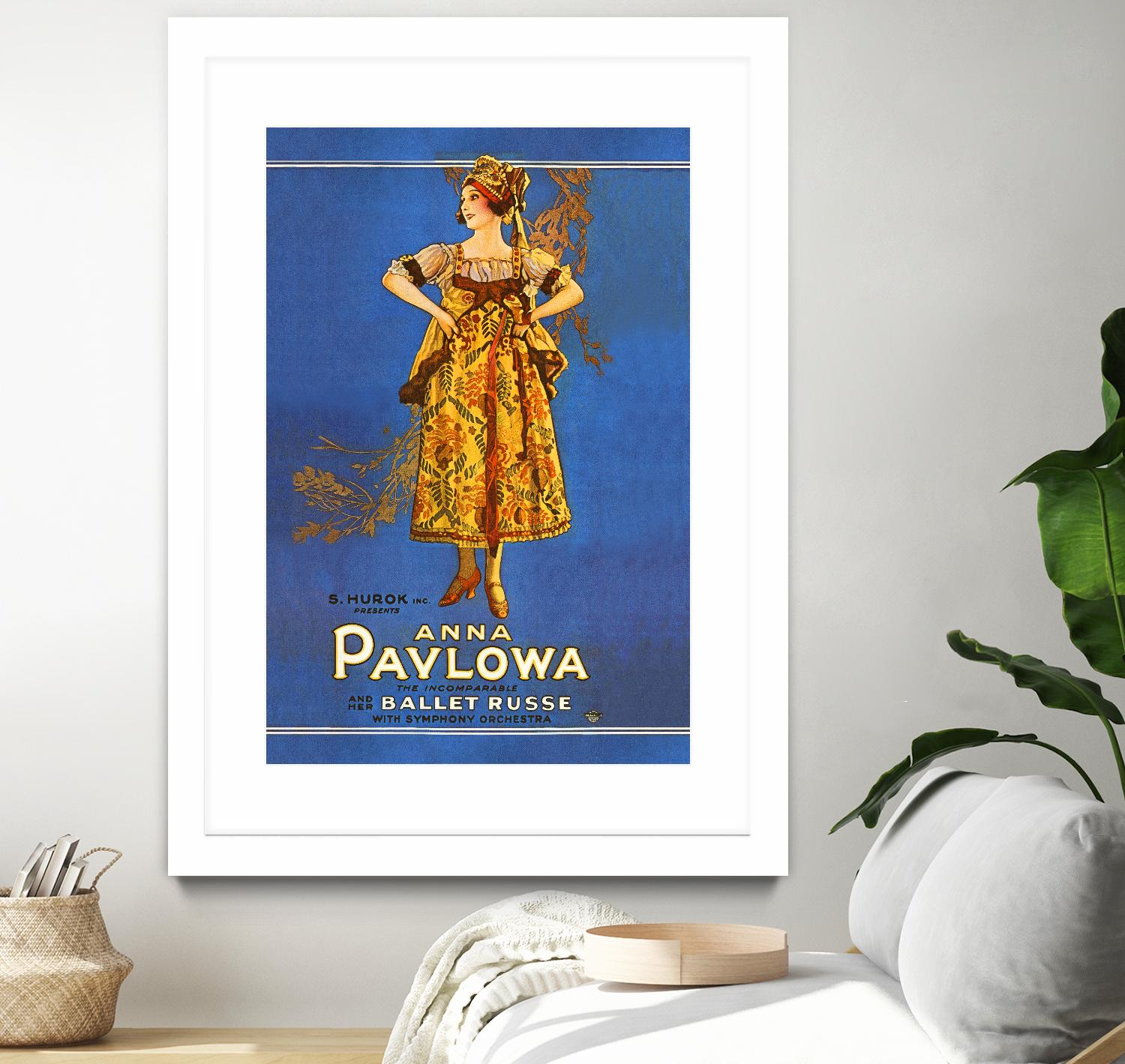 Ballet Russe by Archive on GIANT ART - beige vintage dancer