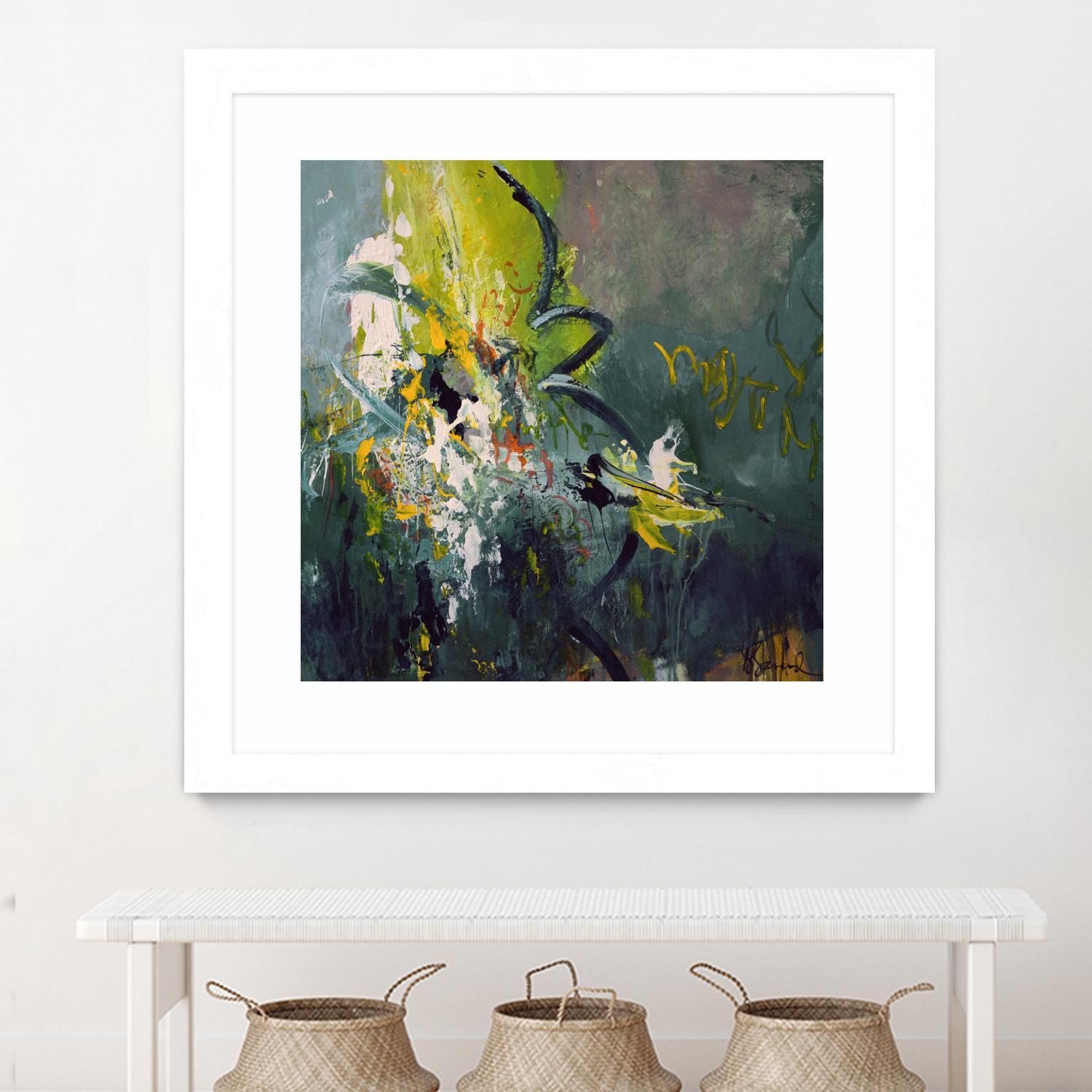 Happiness by Doris Savard on GIANT ART - green abstract