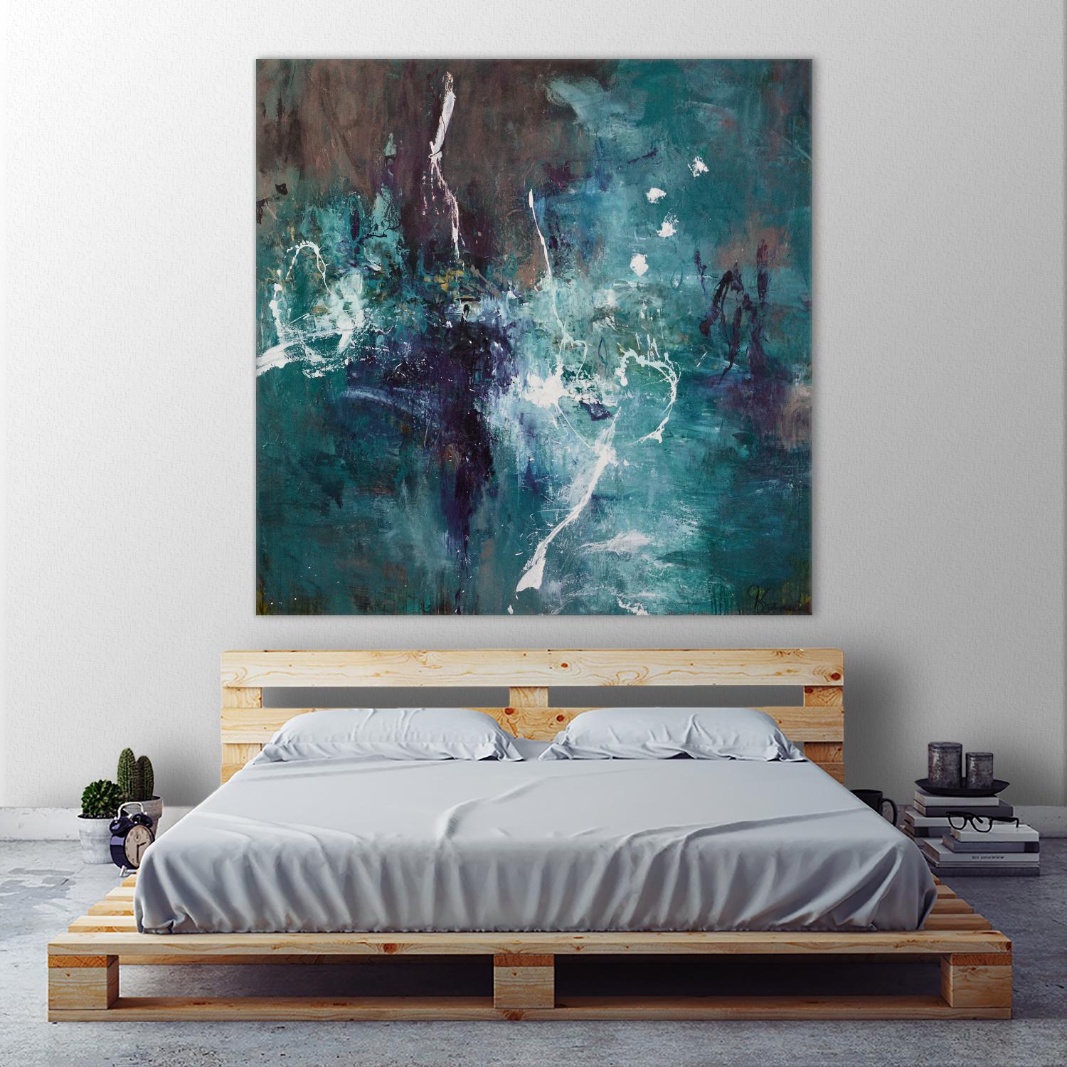 New Emergence by Doris Savard on GIANT ART - blue abstract