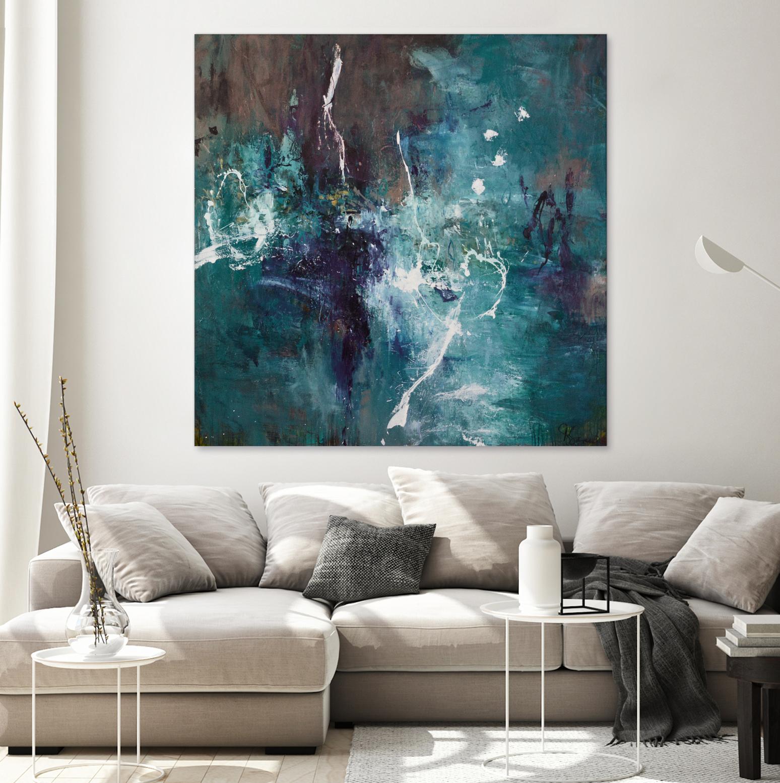 New Emergence by Doris Savard on GIANT ART - blue abstract