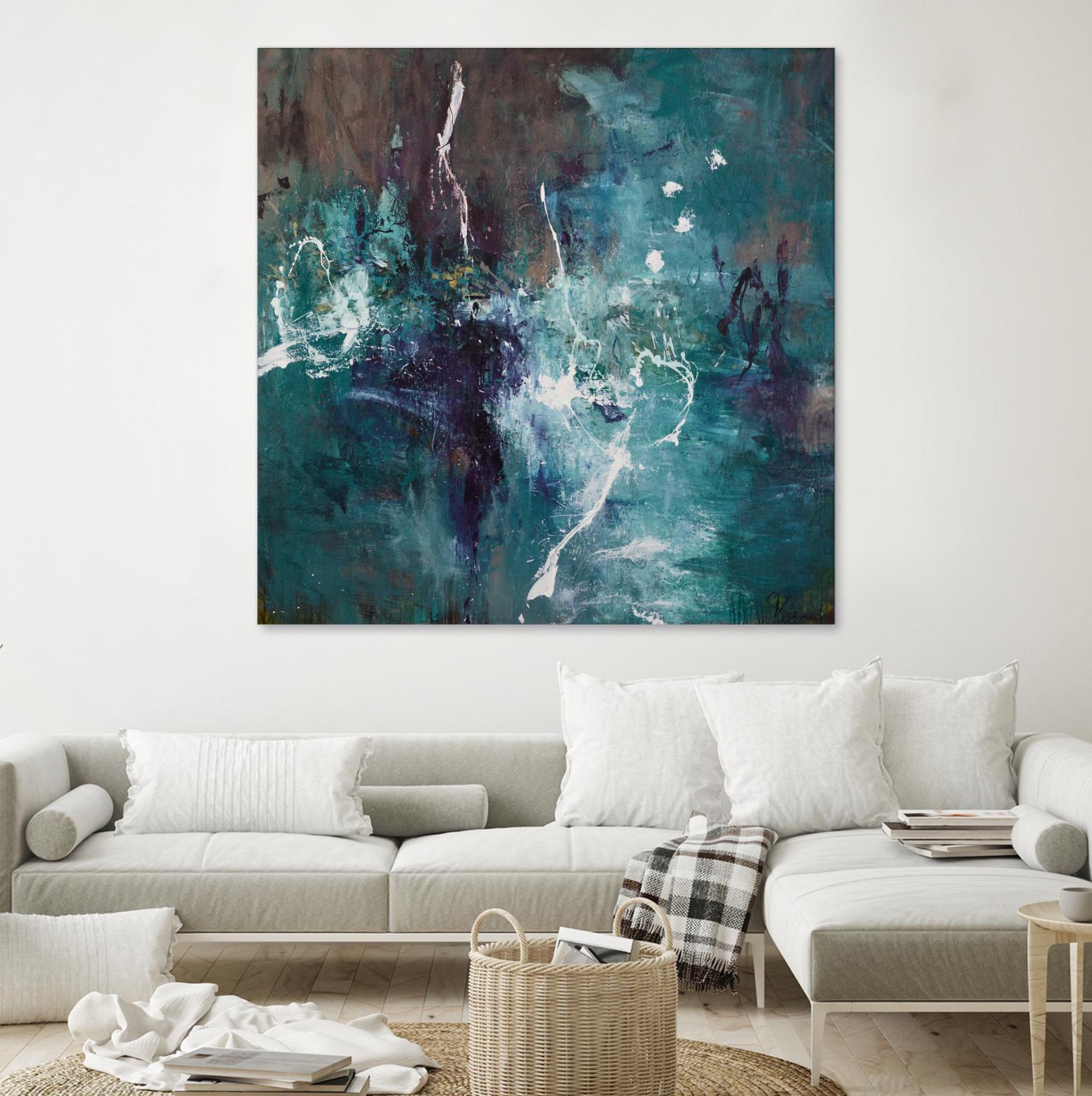 New Emergence by Doris Savard on GIANT ART - blue abstract