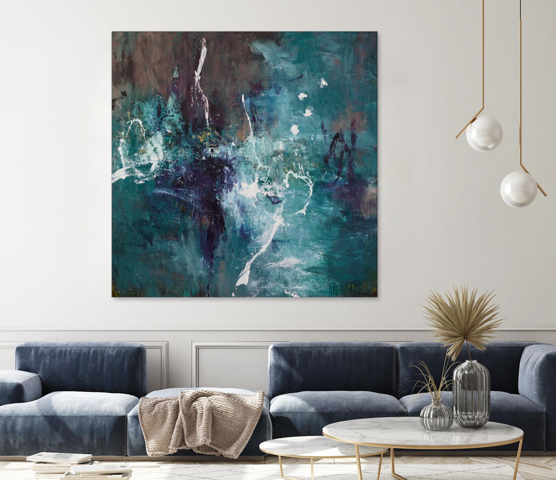 New Emergence by Doris Savard on GIANT ART - blue abstract