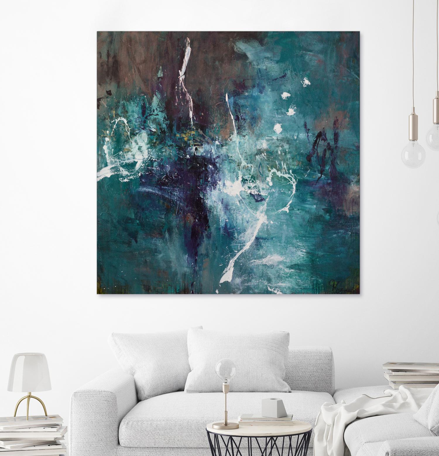 New Emergence by Doris Savard on GIANT ART - blue abstract