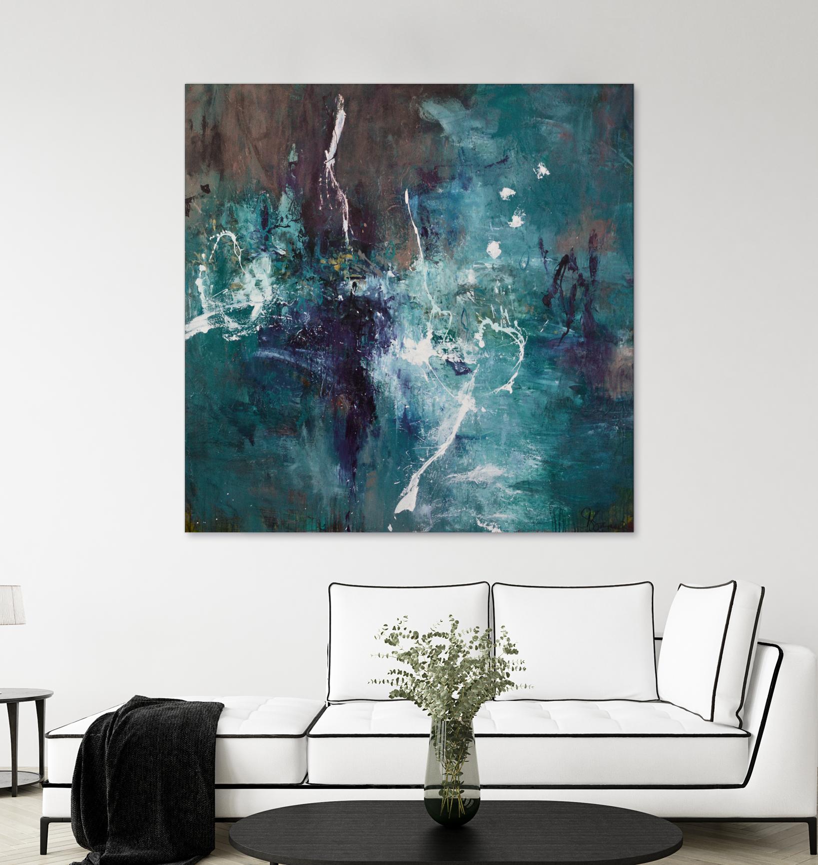 New Emergence by Doris Savard on GIANT ART - blue abstract