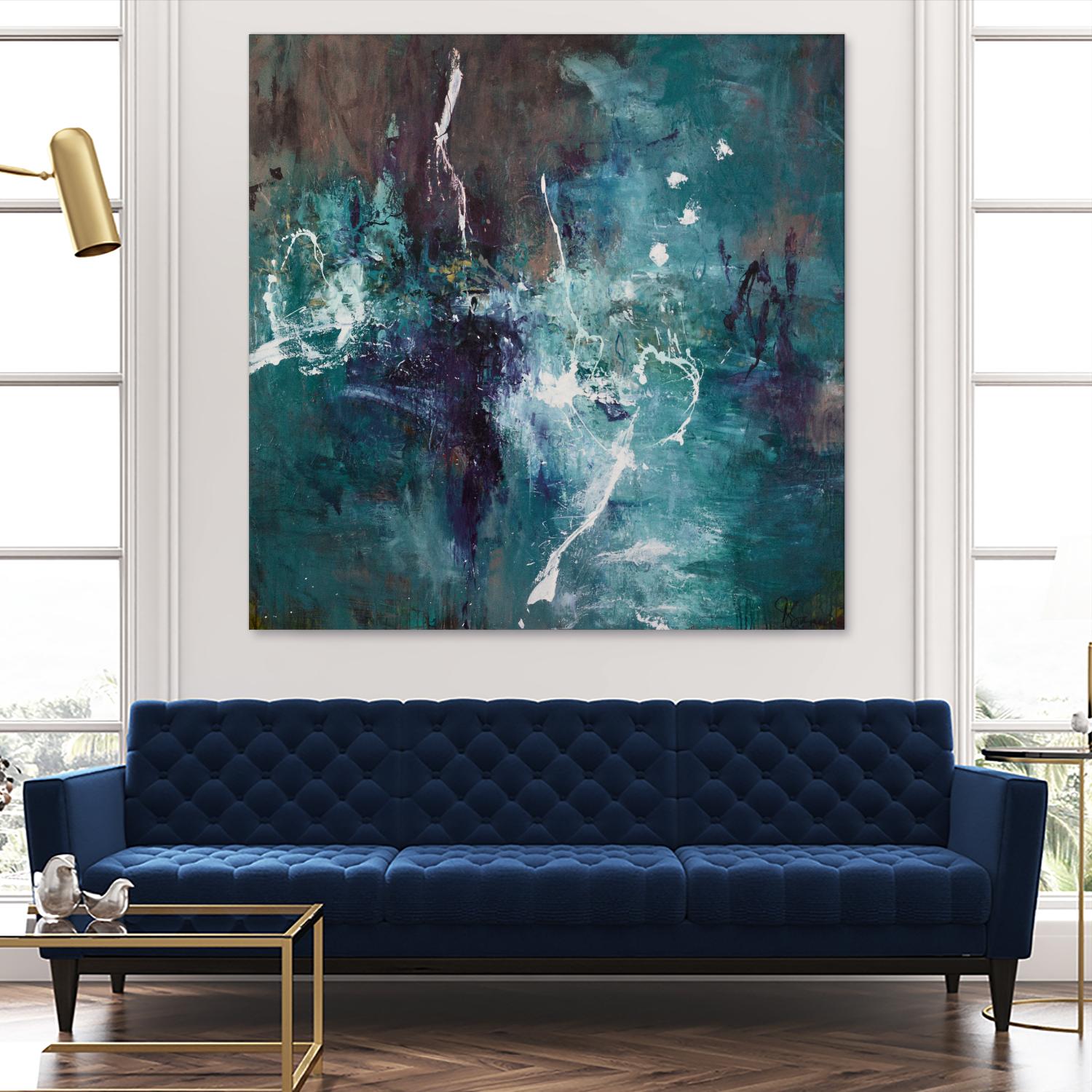 New Emergence by Doris Savard on GIANT ART - blue abstract