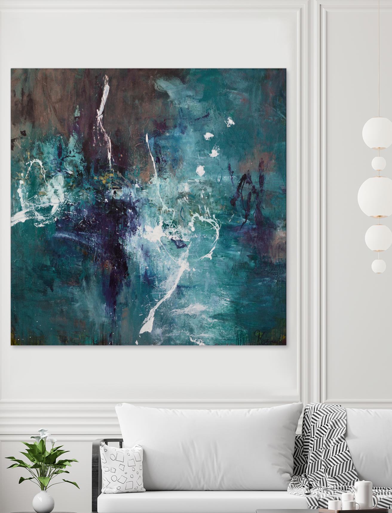 New Emergence by Doris Savard on GIANT ART - blue abstract